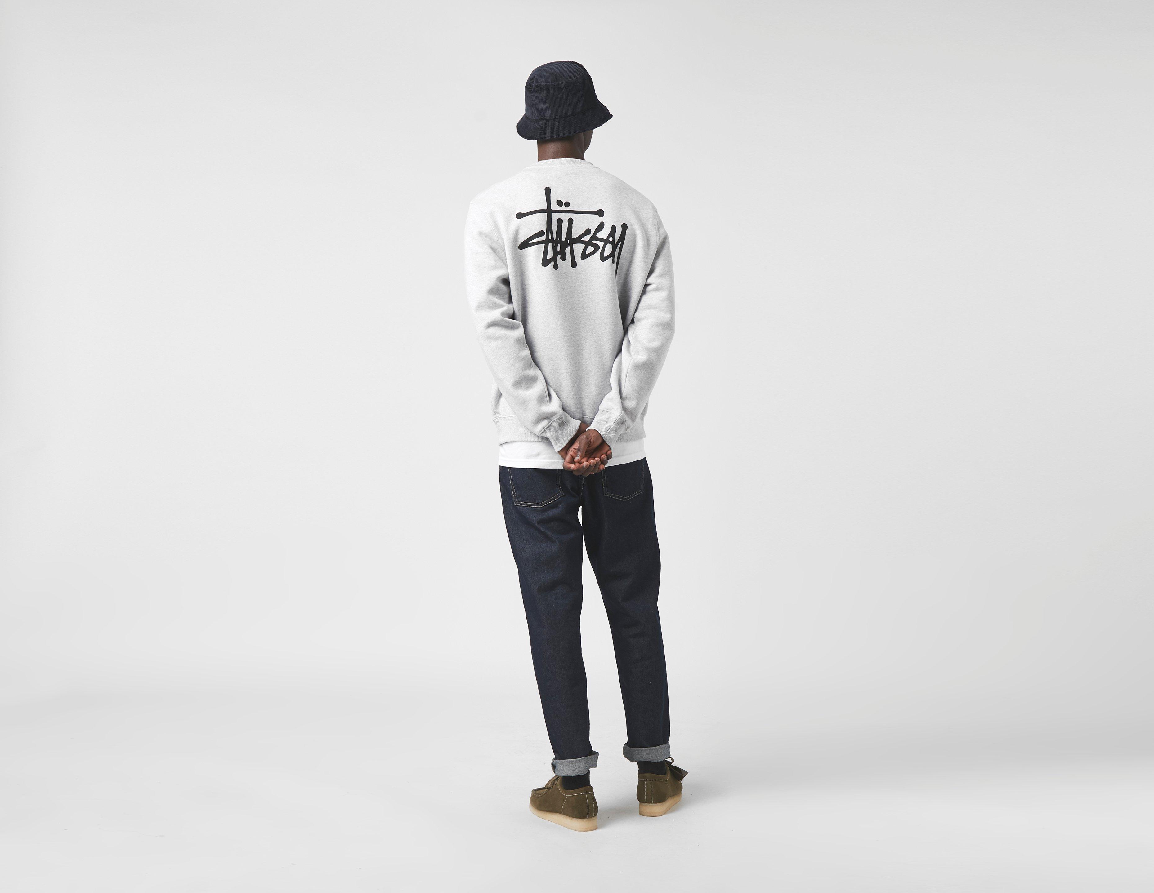 stussy basic crew sweatshirt