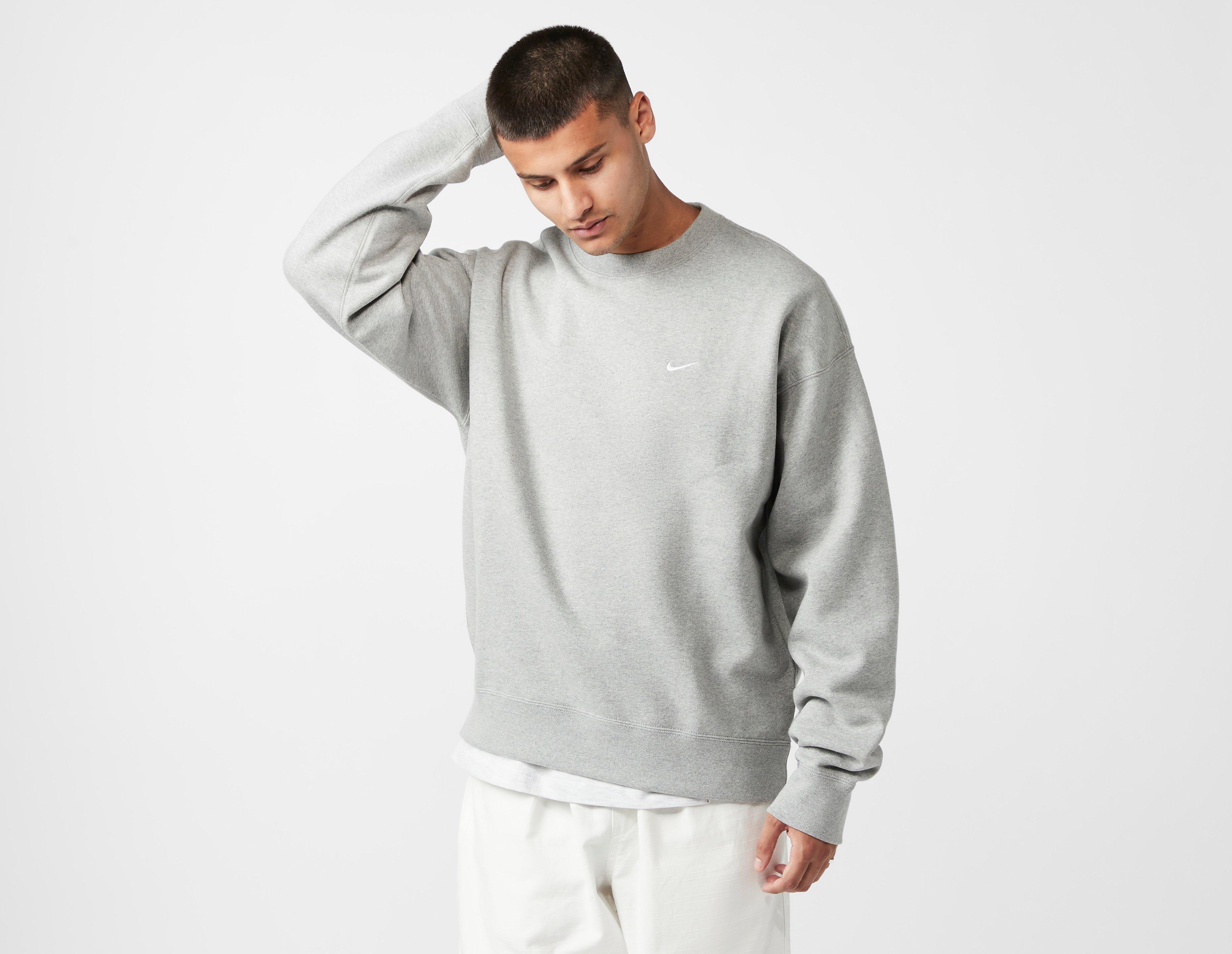 Mens grey best sale nike sweater