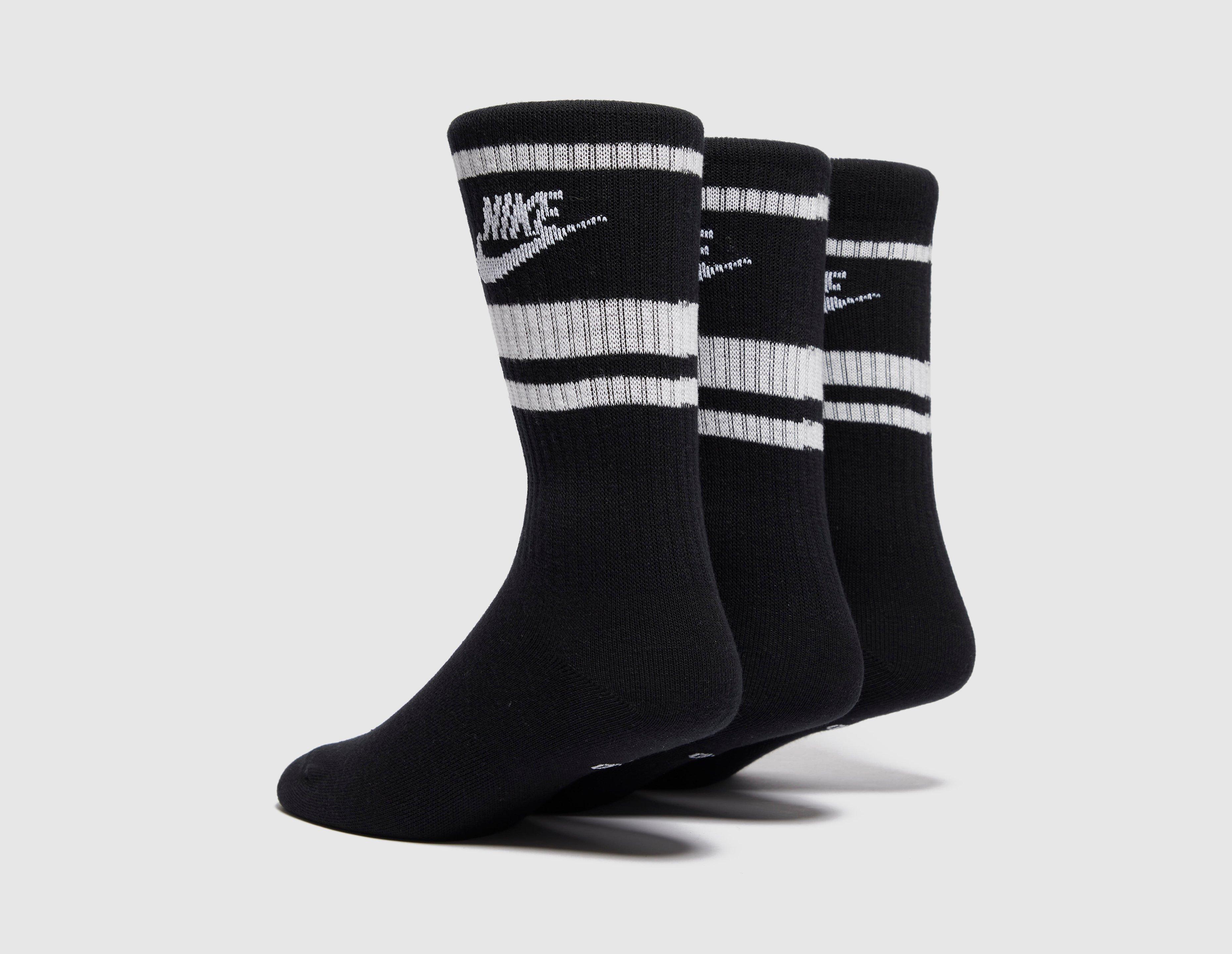 Long black outlet nike socks