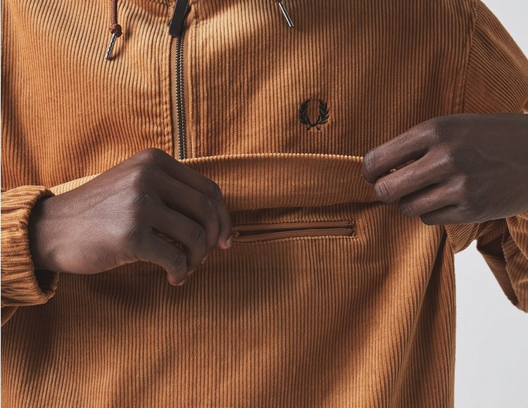 Brown Fred Perry Corduroy Overhead Jacket | size?