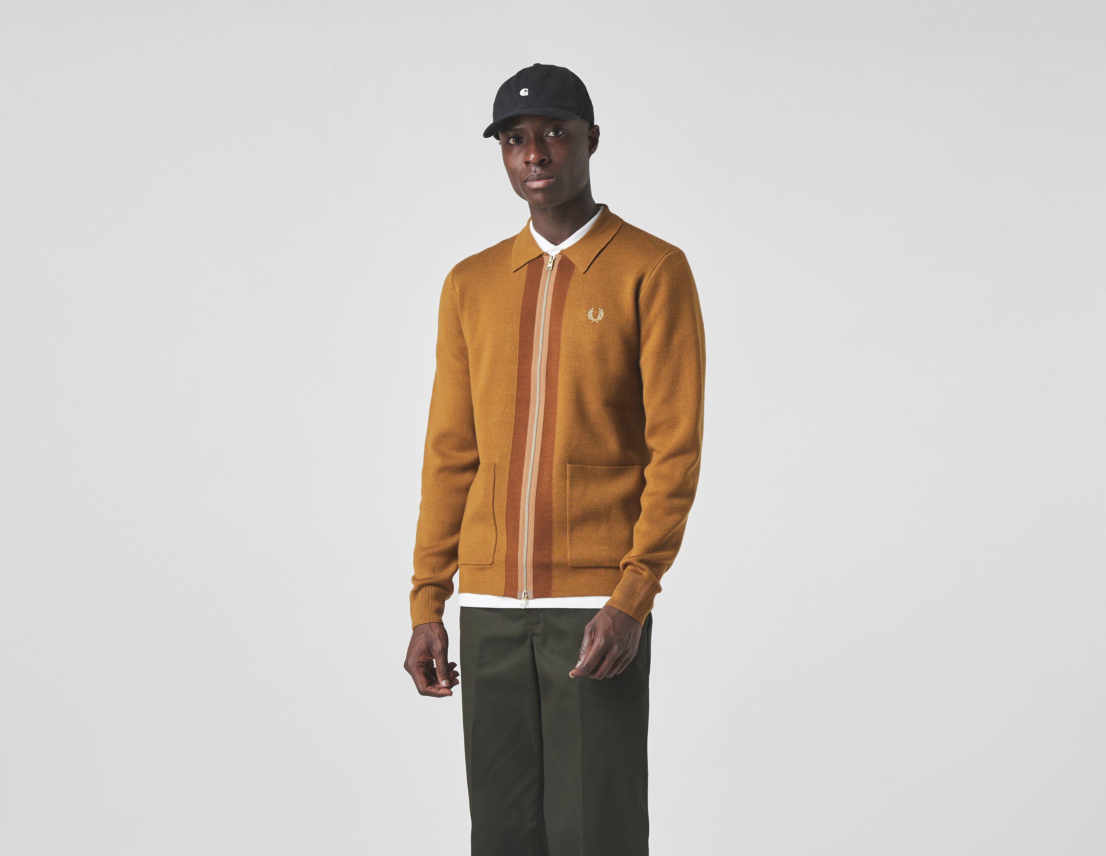 fred perry zip cardigan