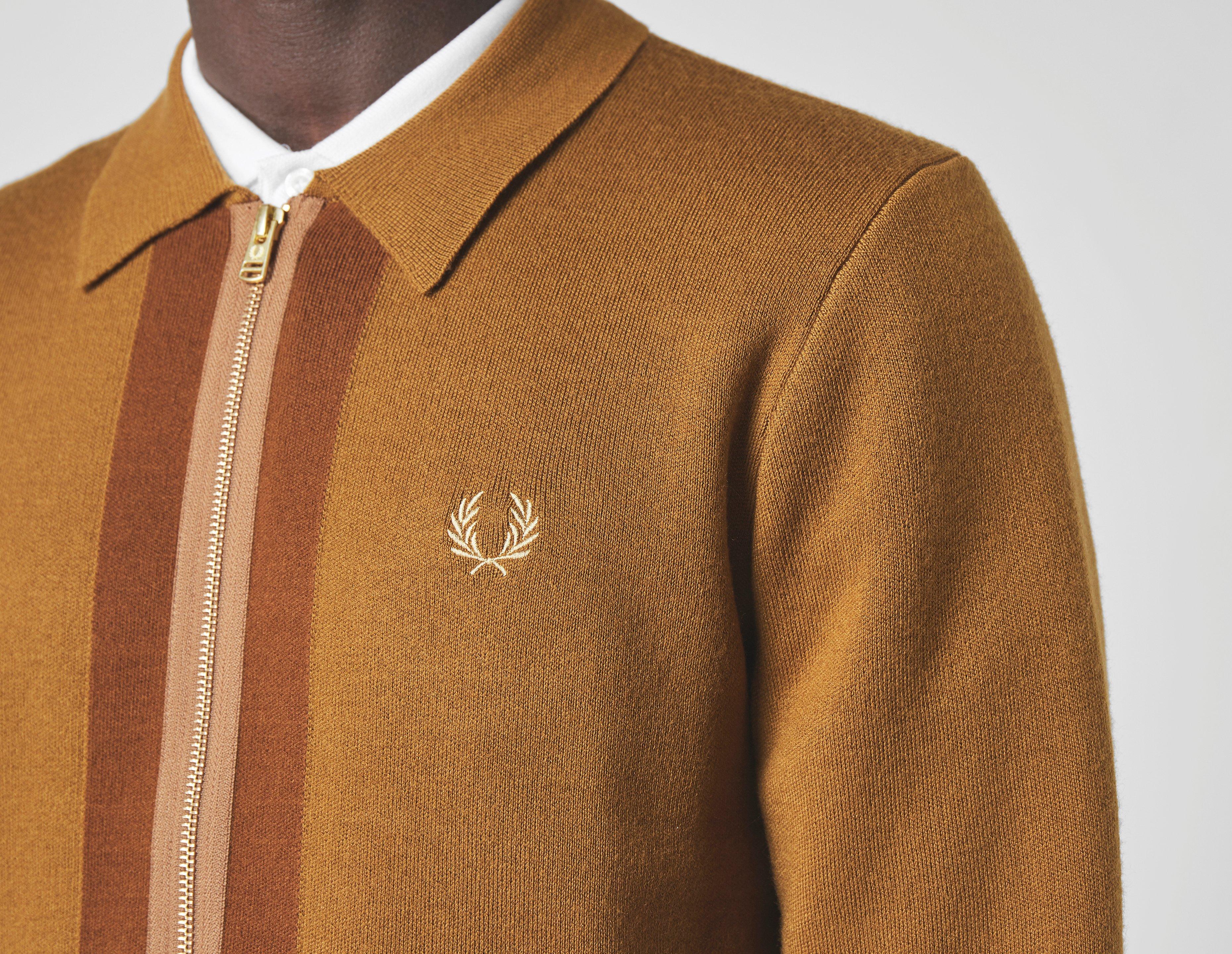 fred perry zip cardigan