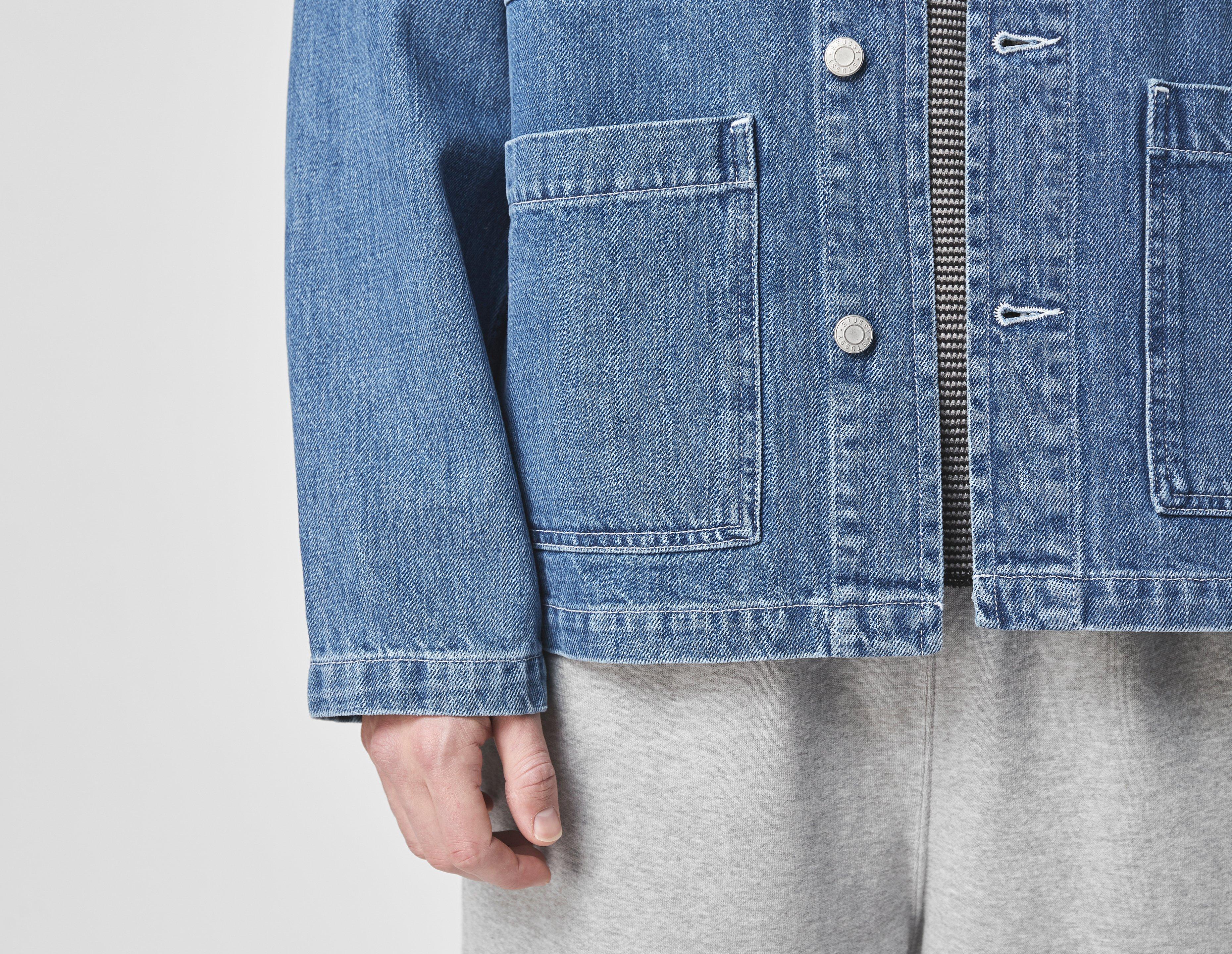 stussy denim chore coat