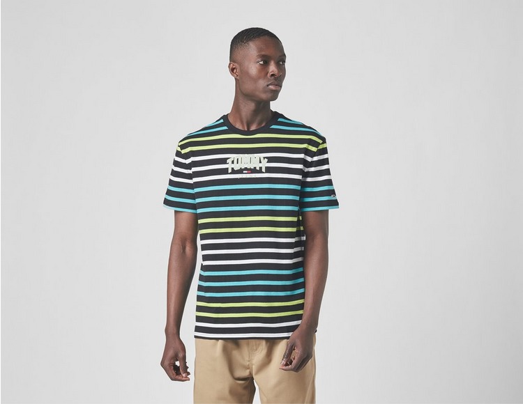 Tommy Jeans T-Shirt Multicolour Stripe Logo