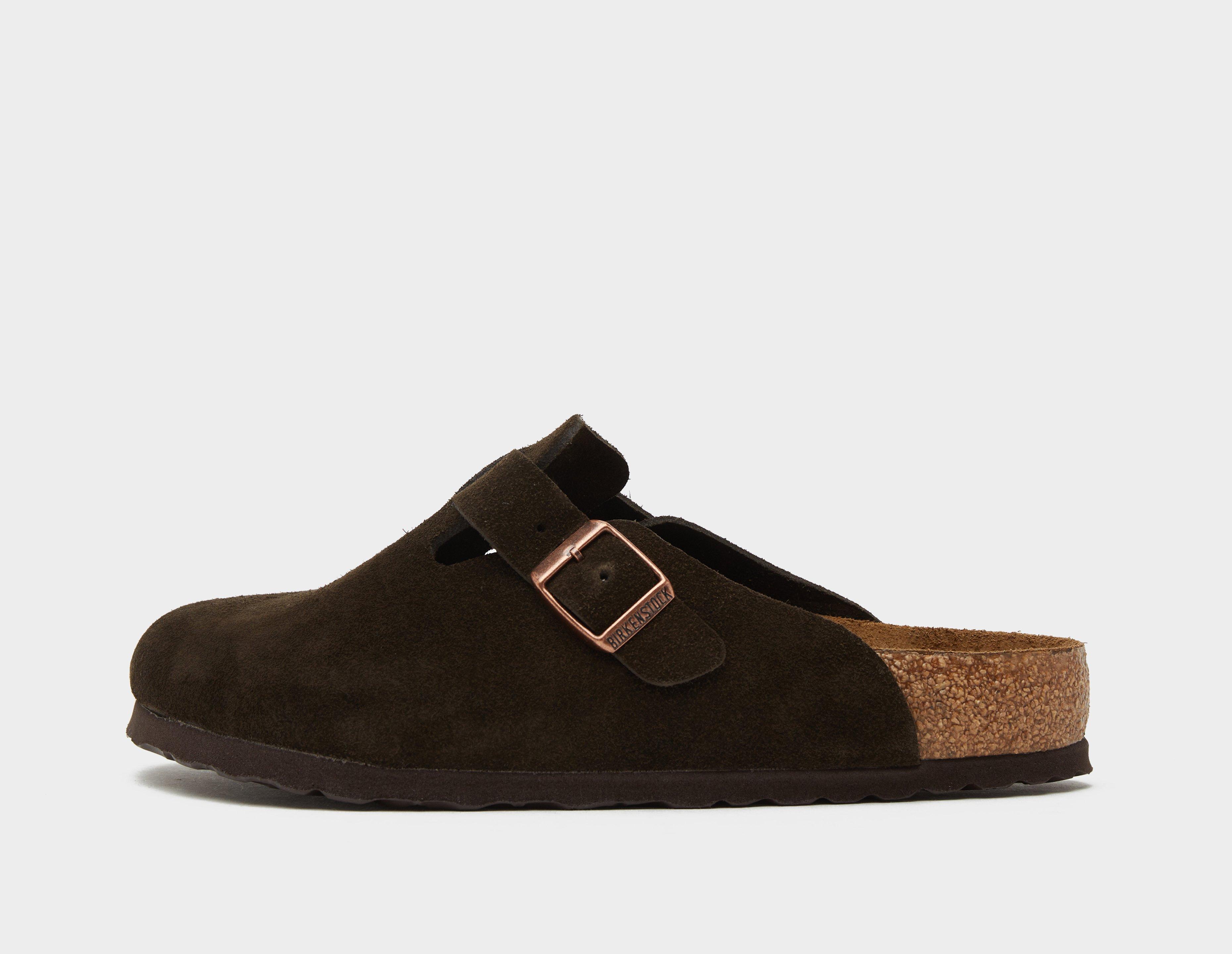 Brown Birkenstock Boston Soft Footbed Womens | size?