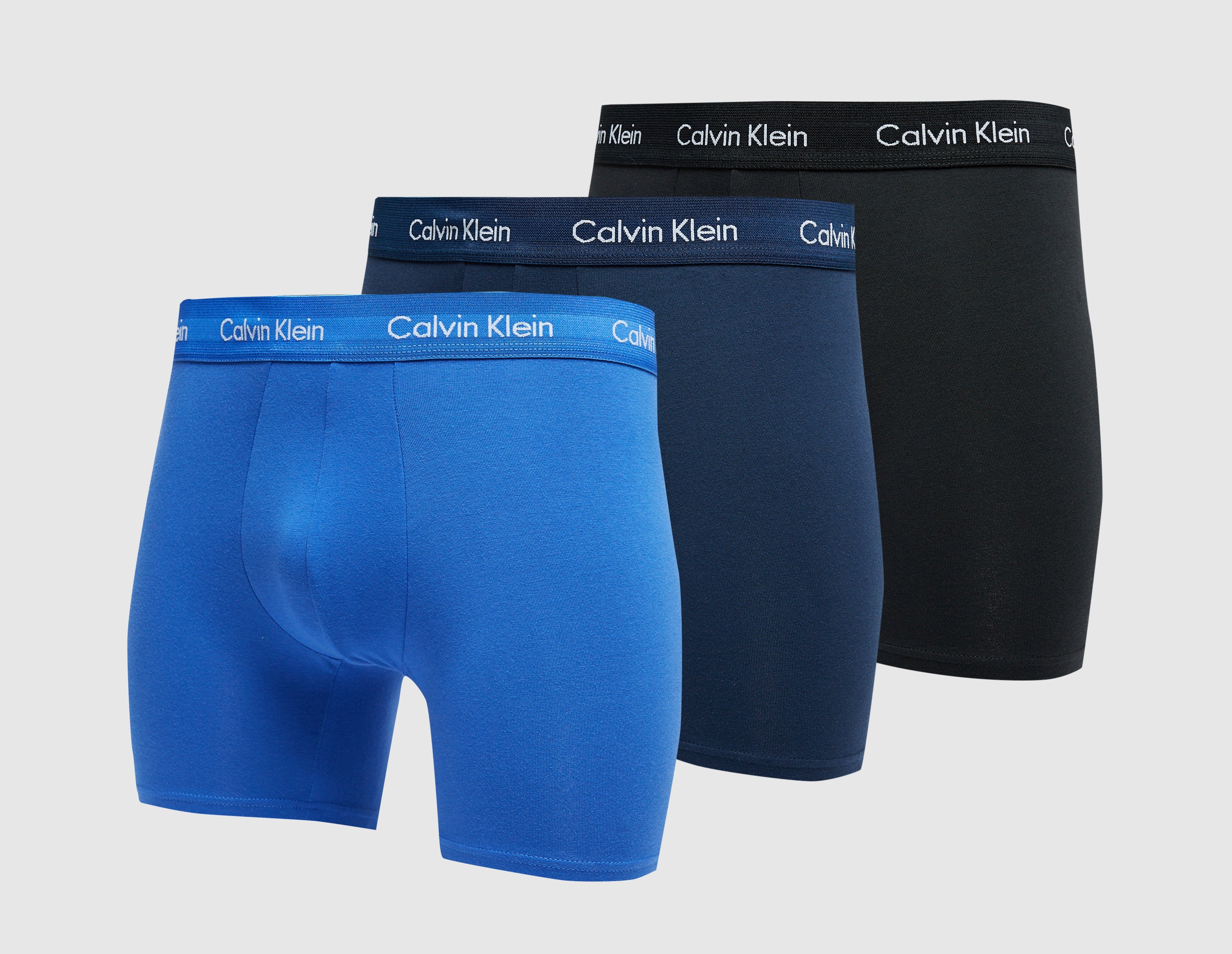 Blue Calvin hvide Klein Underwear 3 Pack Boxers | Hotelomega? | calvin  hvide klein essential logo slim tee