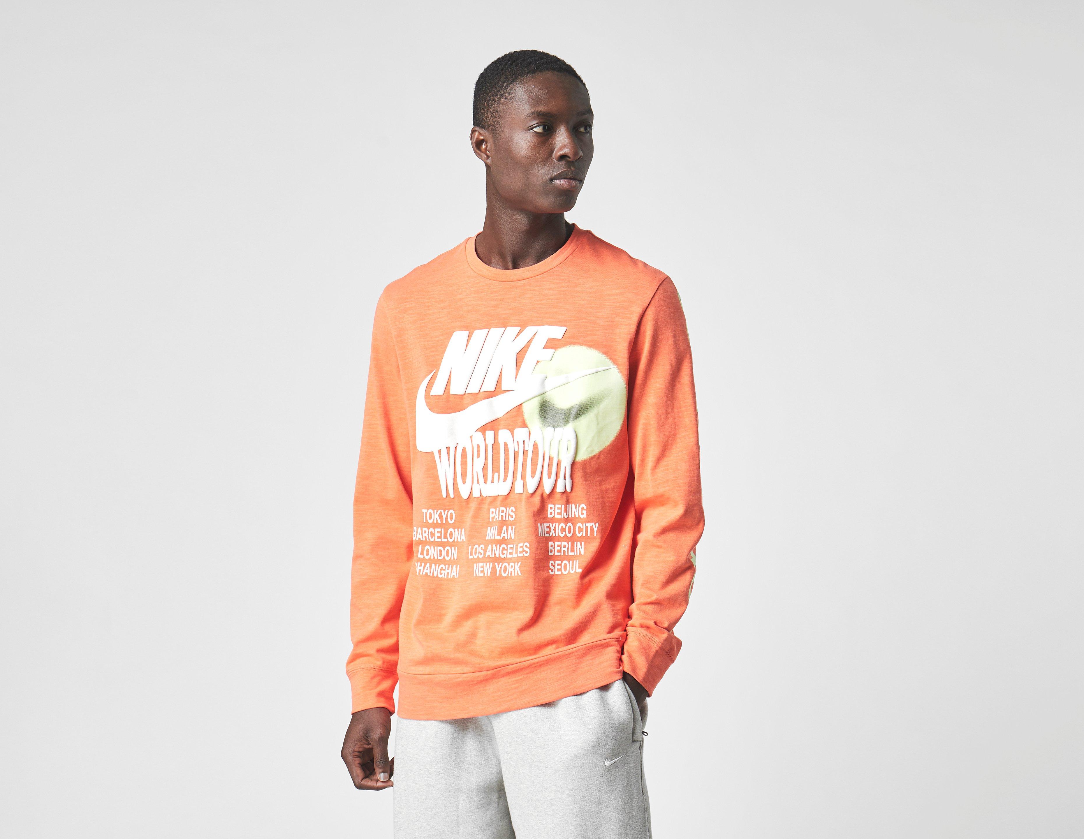 tee shirt orange nike