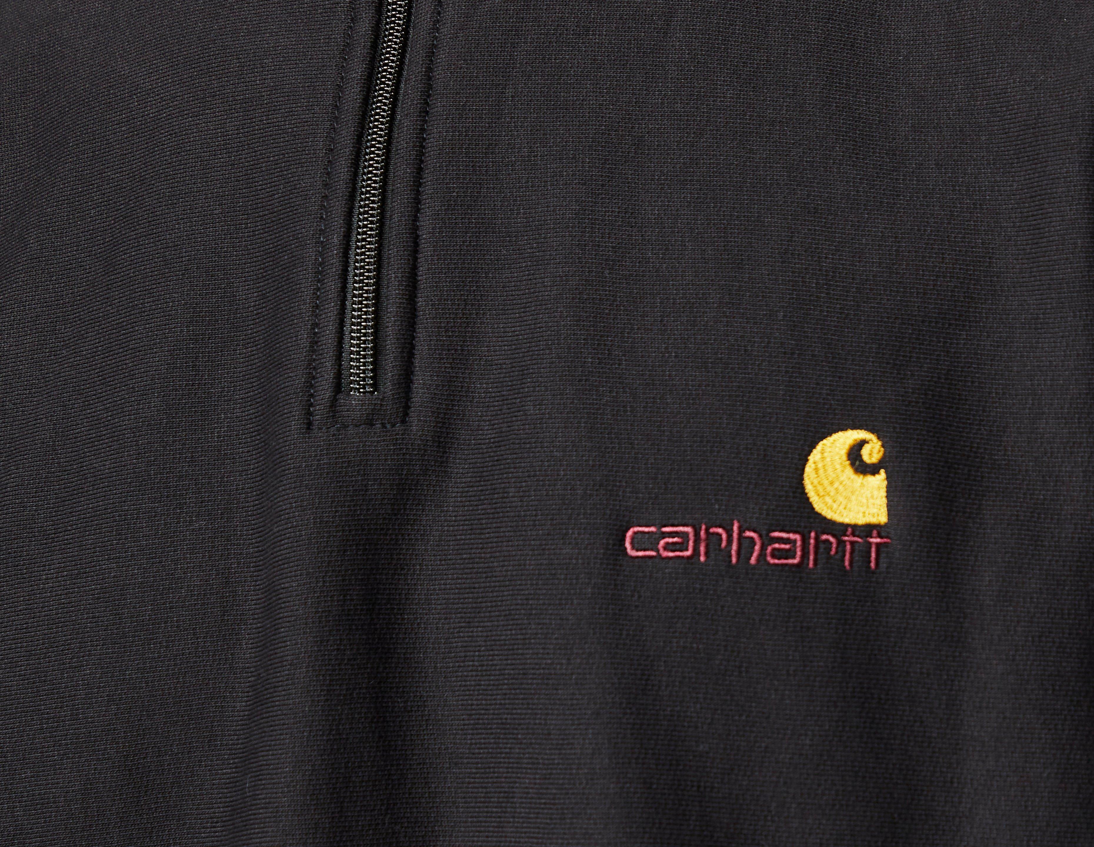 Carhartt WIP American Script Men's Half Zip Sweatshirt Preto