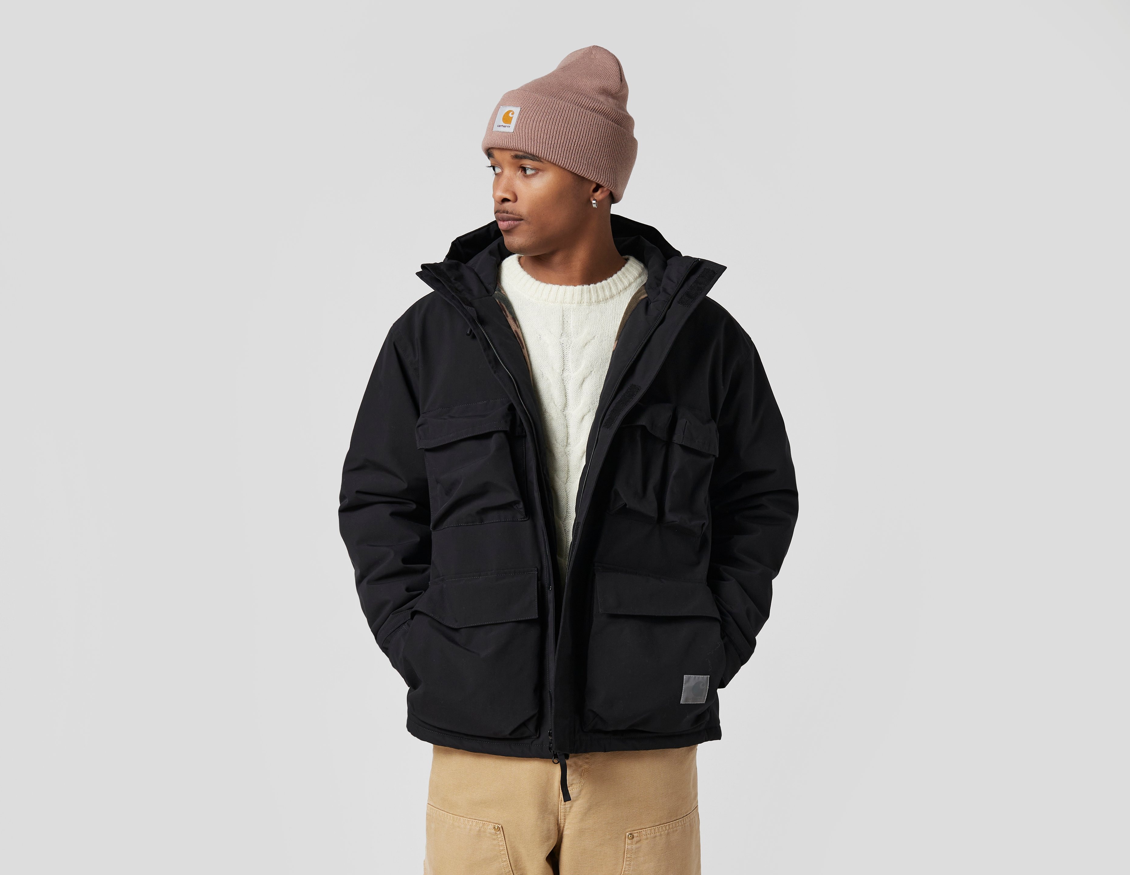 Black Carhartt WIP Kilda Jacket | Stclaircomo? | apple-print silk