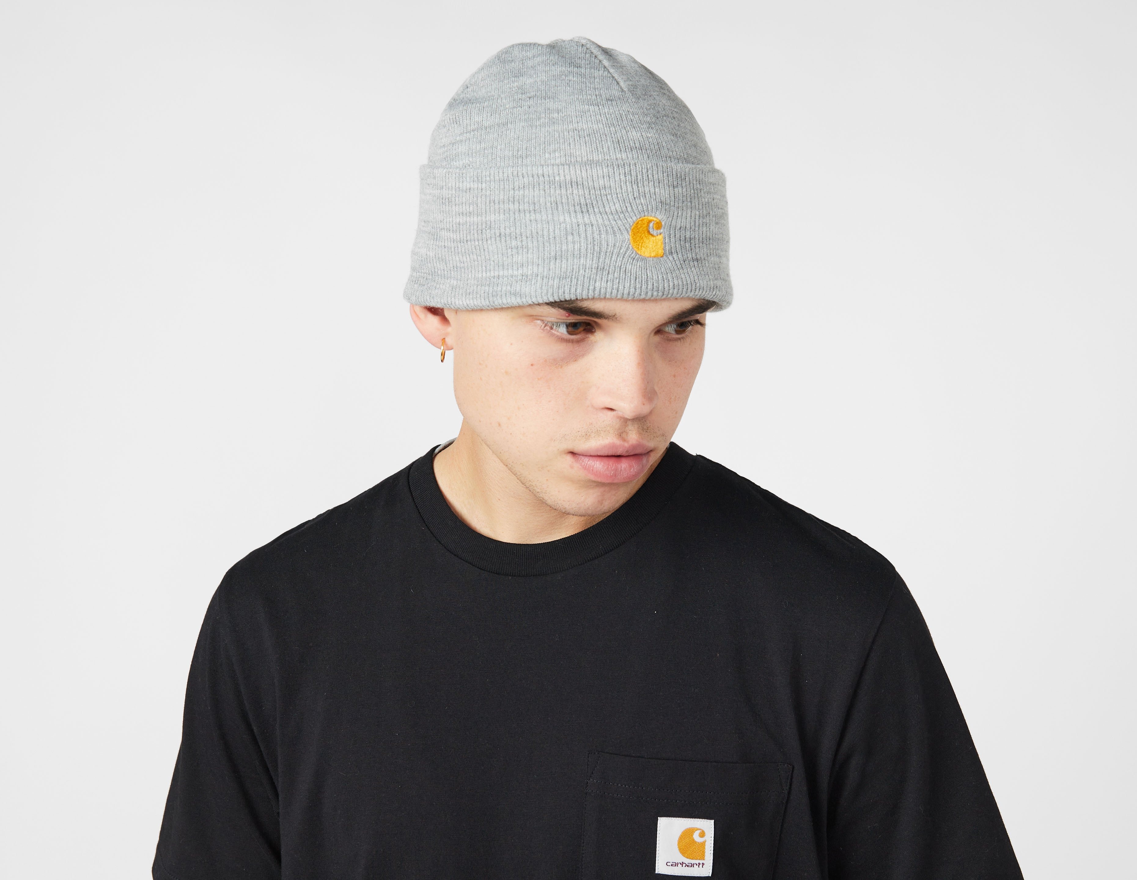 Grey Carhartt WIP Chase Beanie size