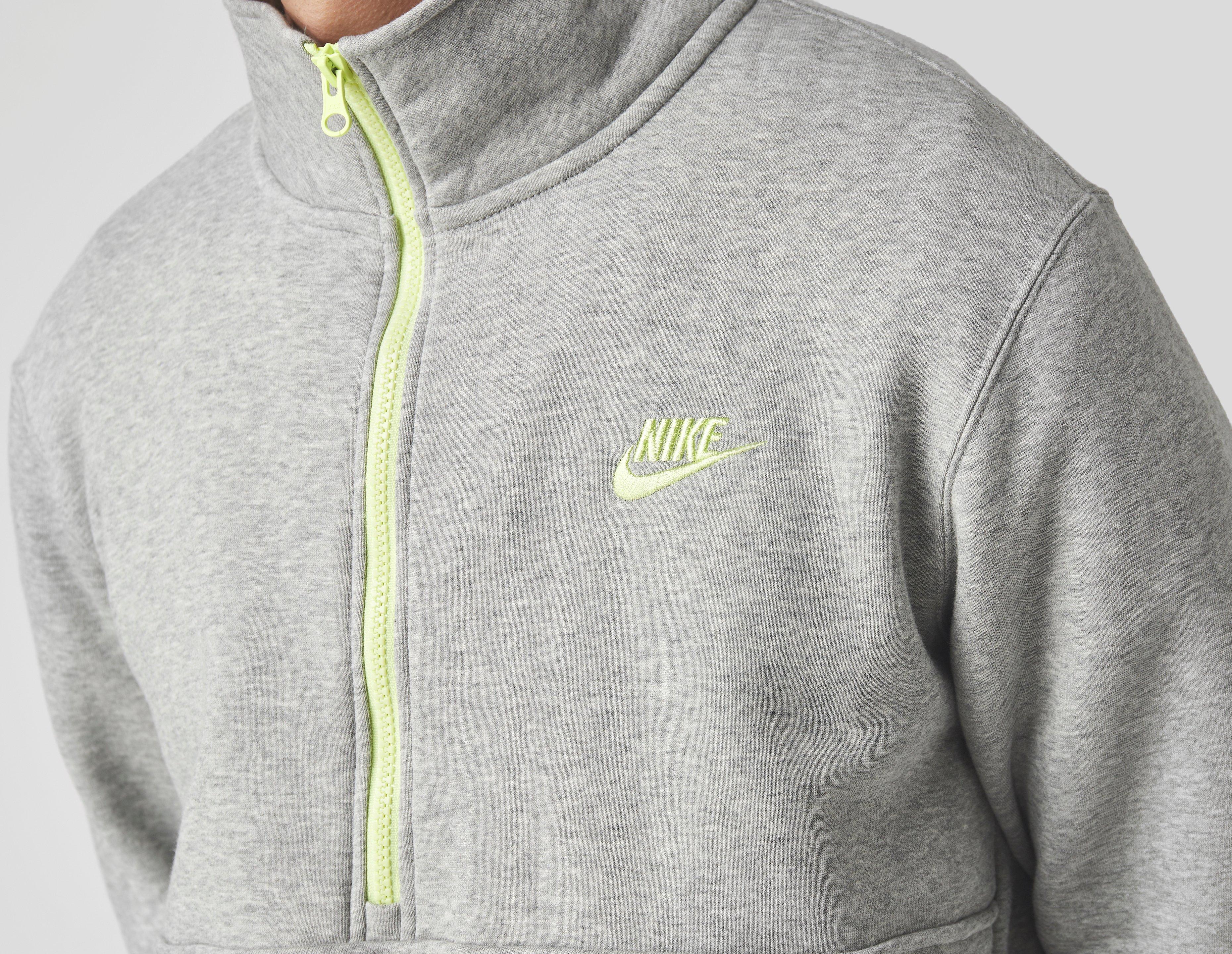 nike grey quarter zip