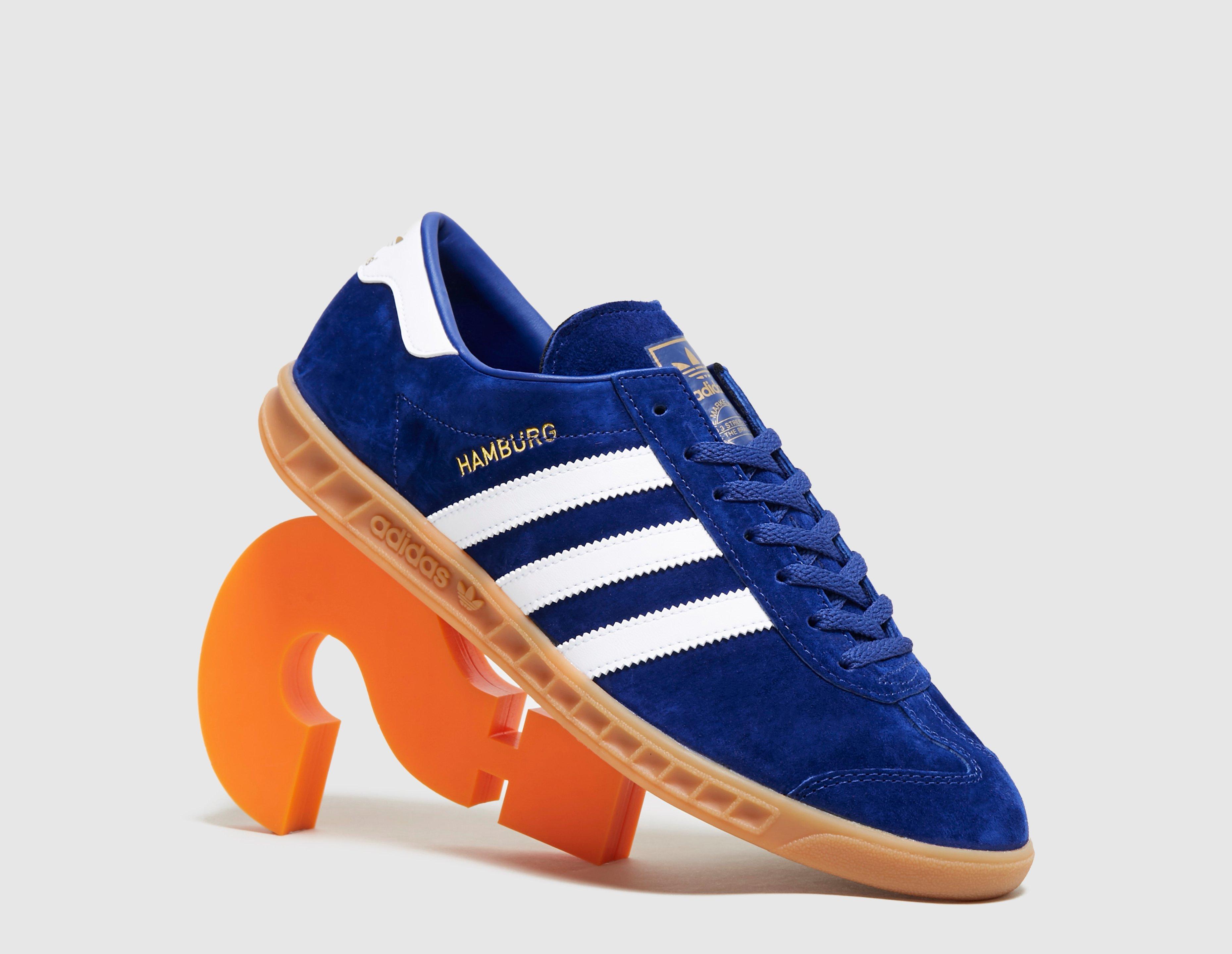 Blue Adidas Originals Hamburg Size