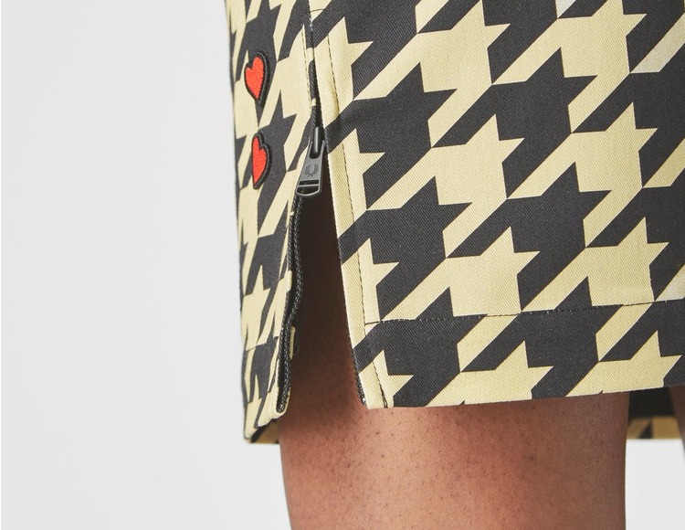 Fred Perry Houndstooth Pencil Skirt