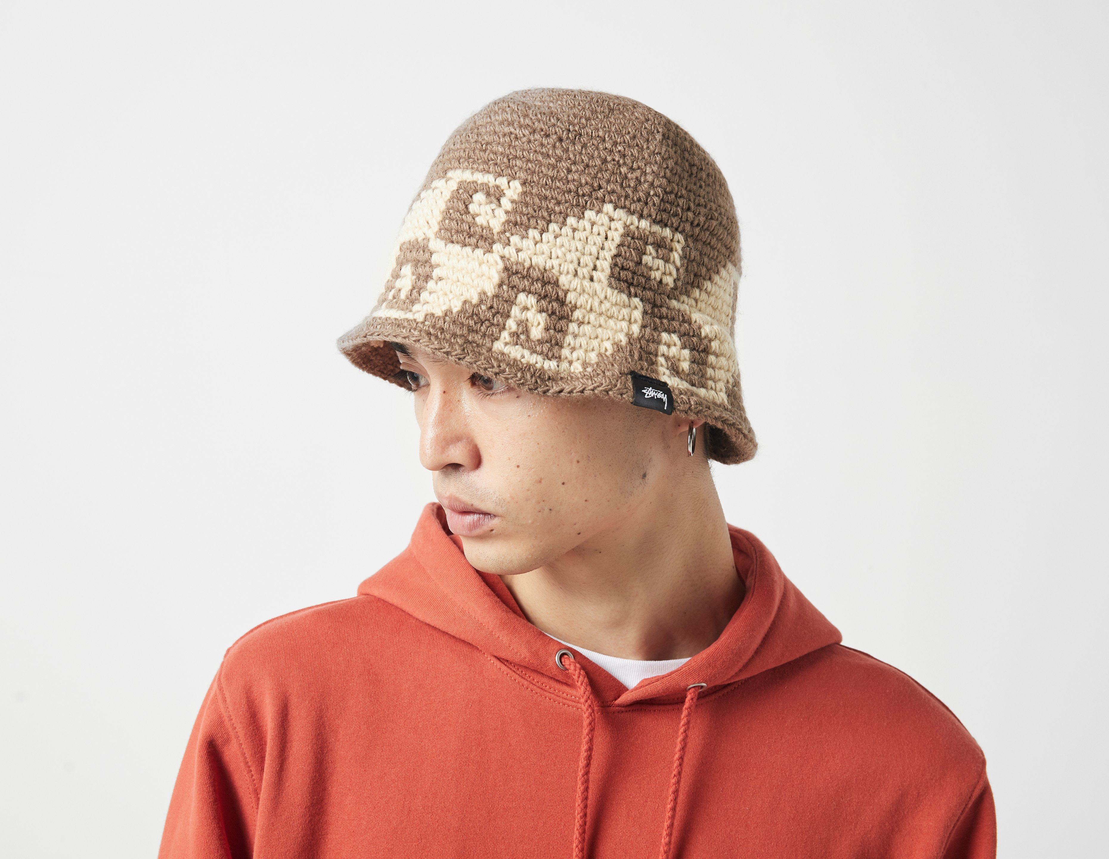 stussy waves knit bucket hat-