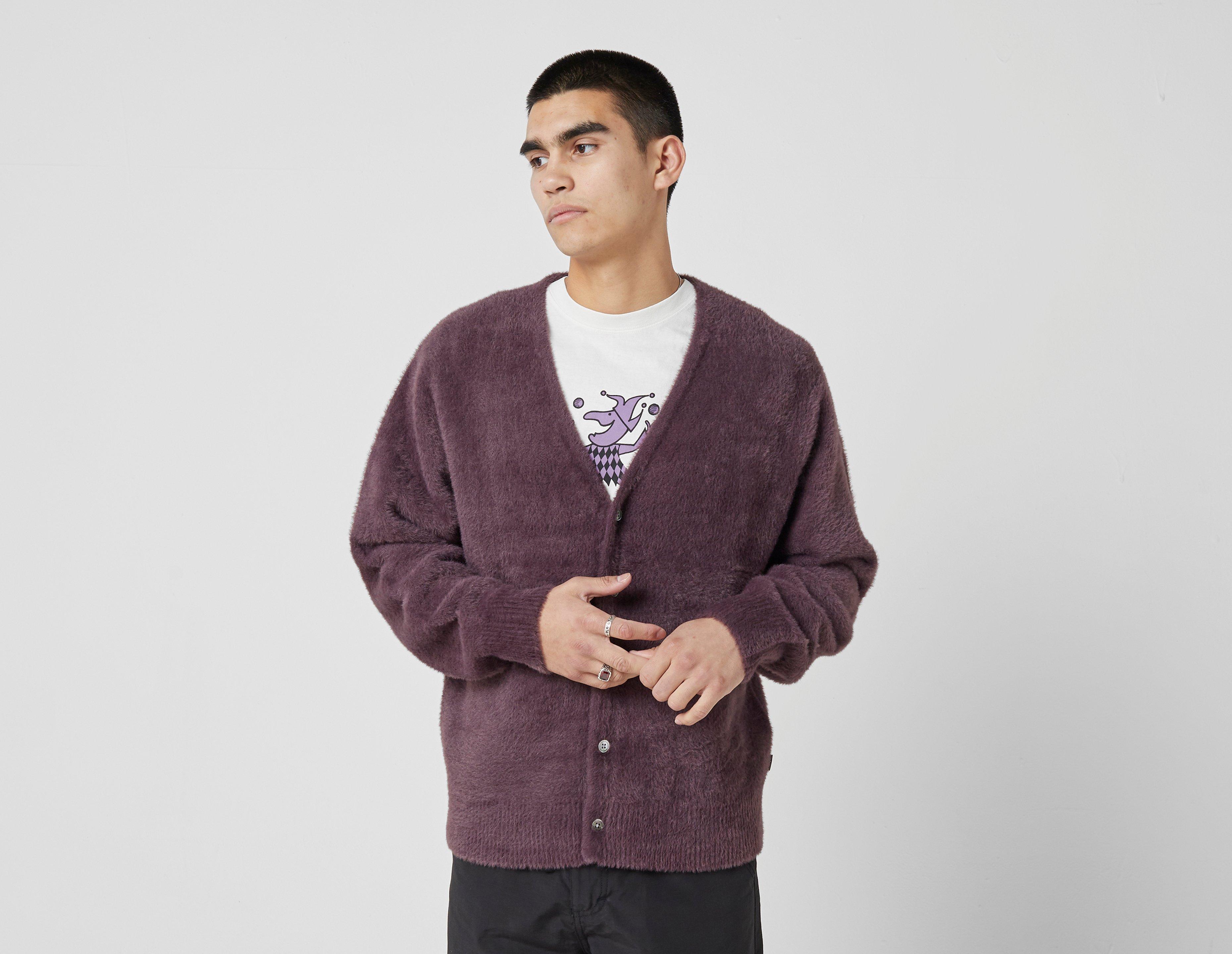 Purple Stussy Shaggy Cardigan | Wpadc?