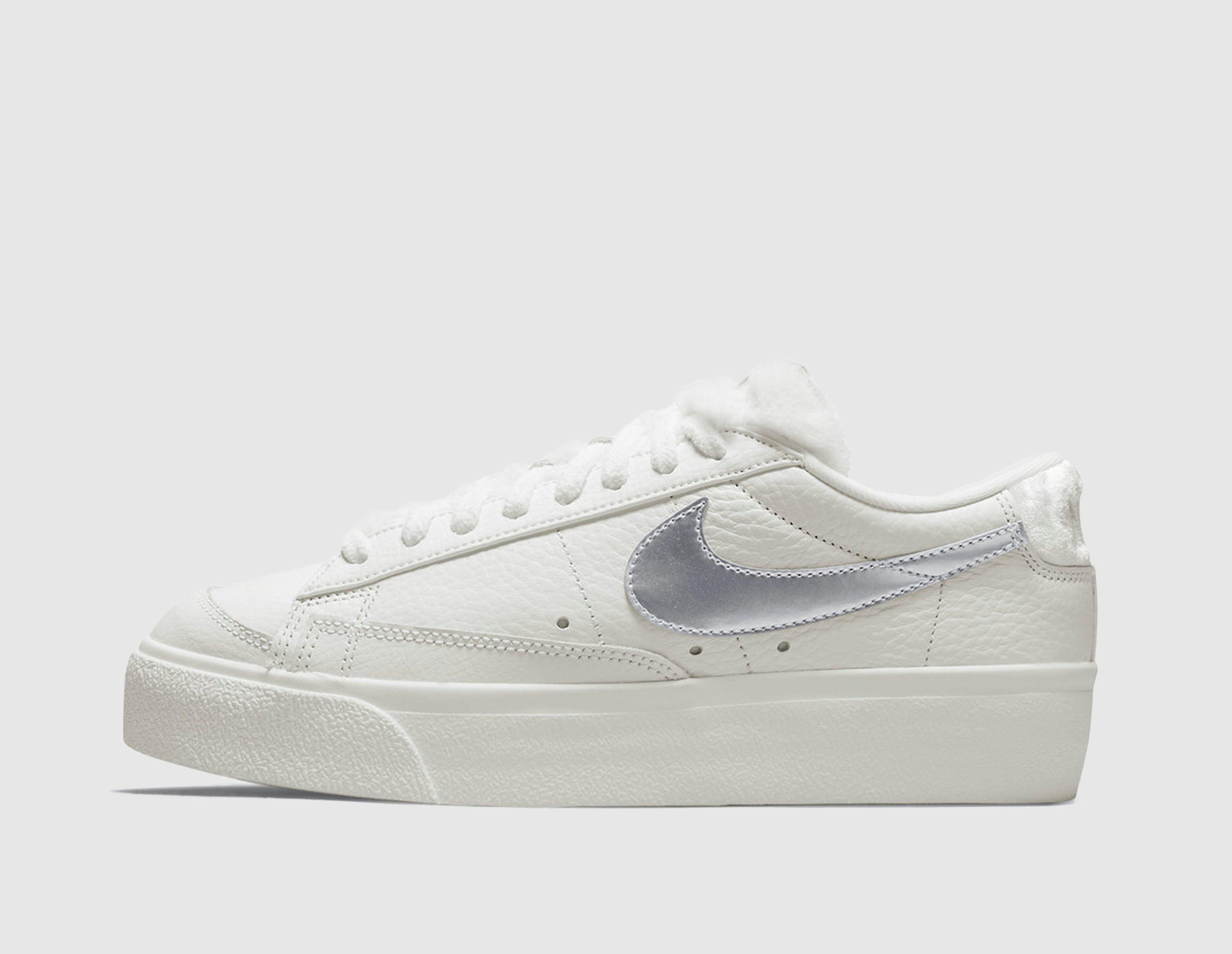 white nike platforms