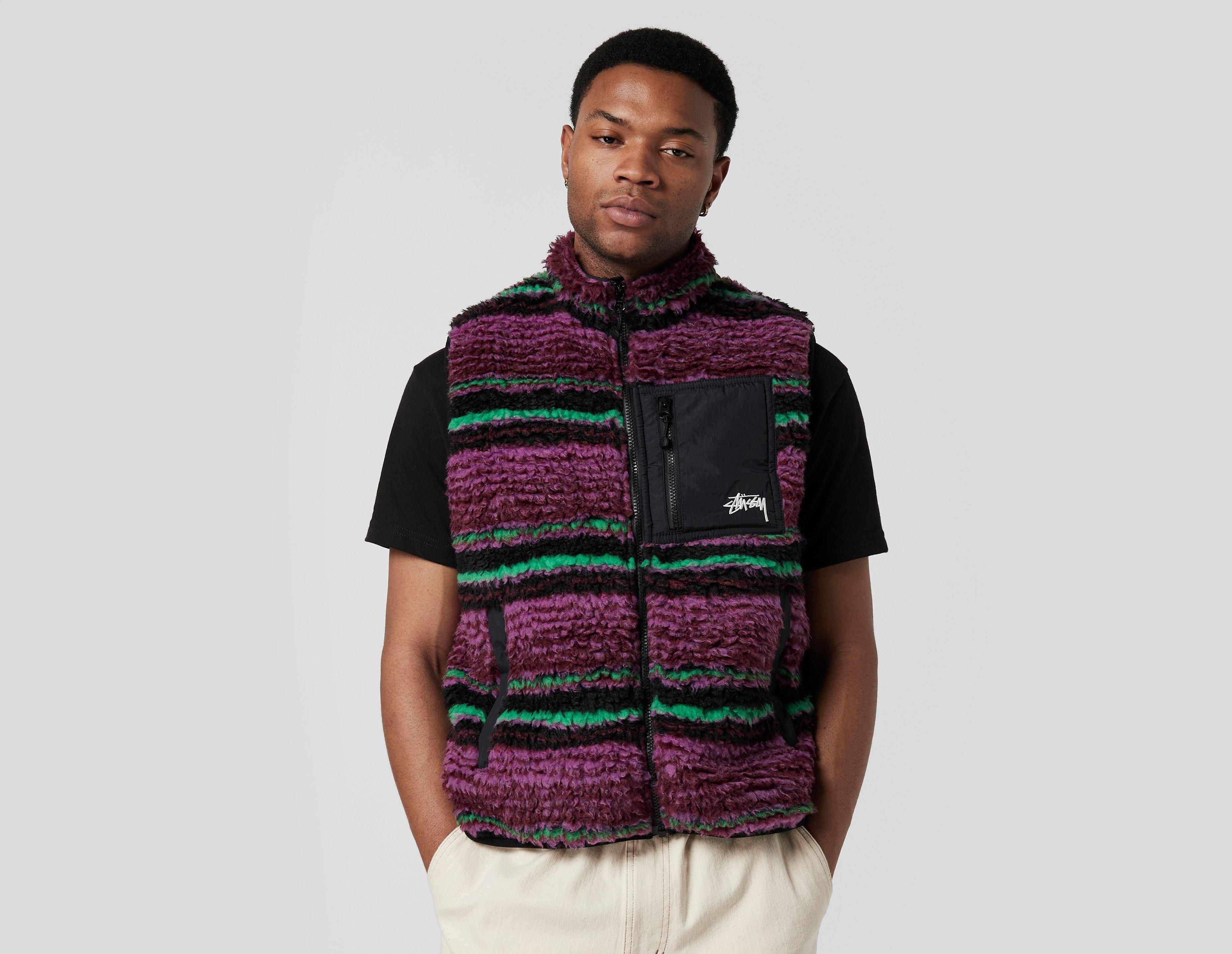 魅了 stussy 通販 ボアベスト STUSSY Striped STRIPED ベスト SHERPA