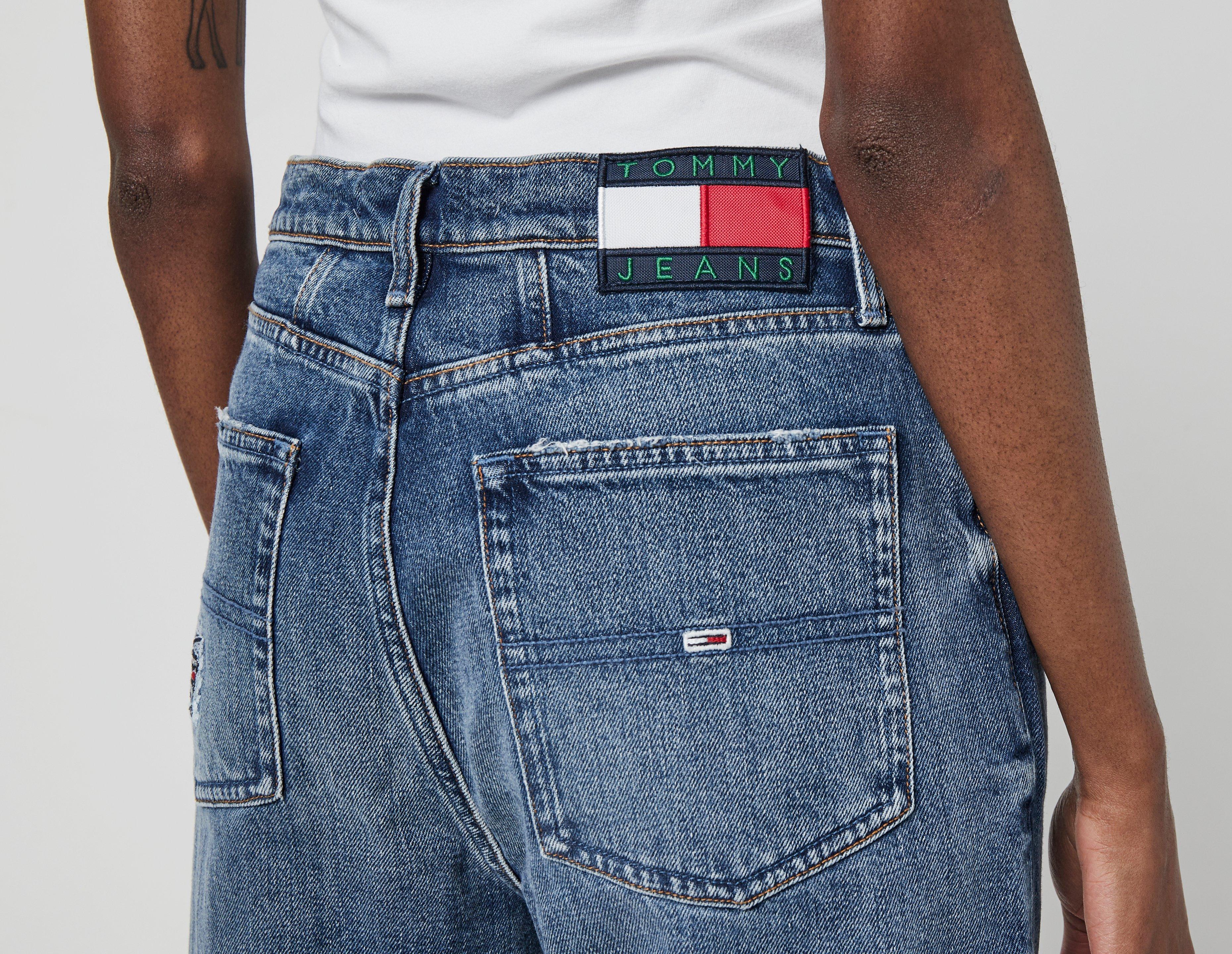 Tommy Jeans Mom Ultra High Rise Tapered Logo Embroidery Jeans