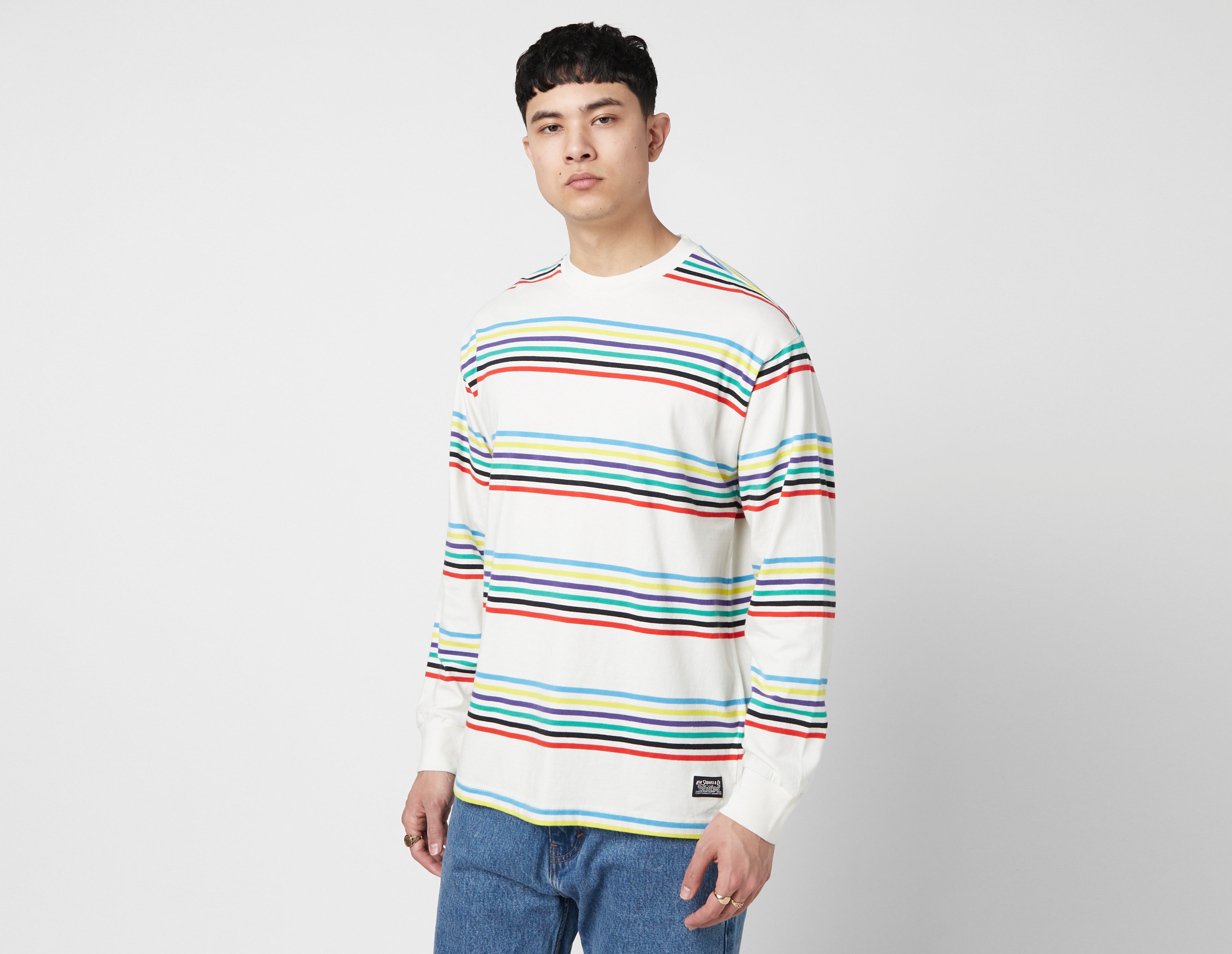 Versace wide-neck logo jacket - Shirt | Ssil? - Brown Levis Skate Long  Sleeve Stripe T