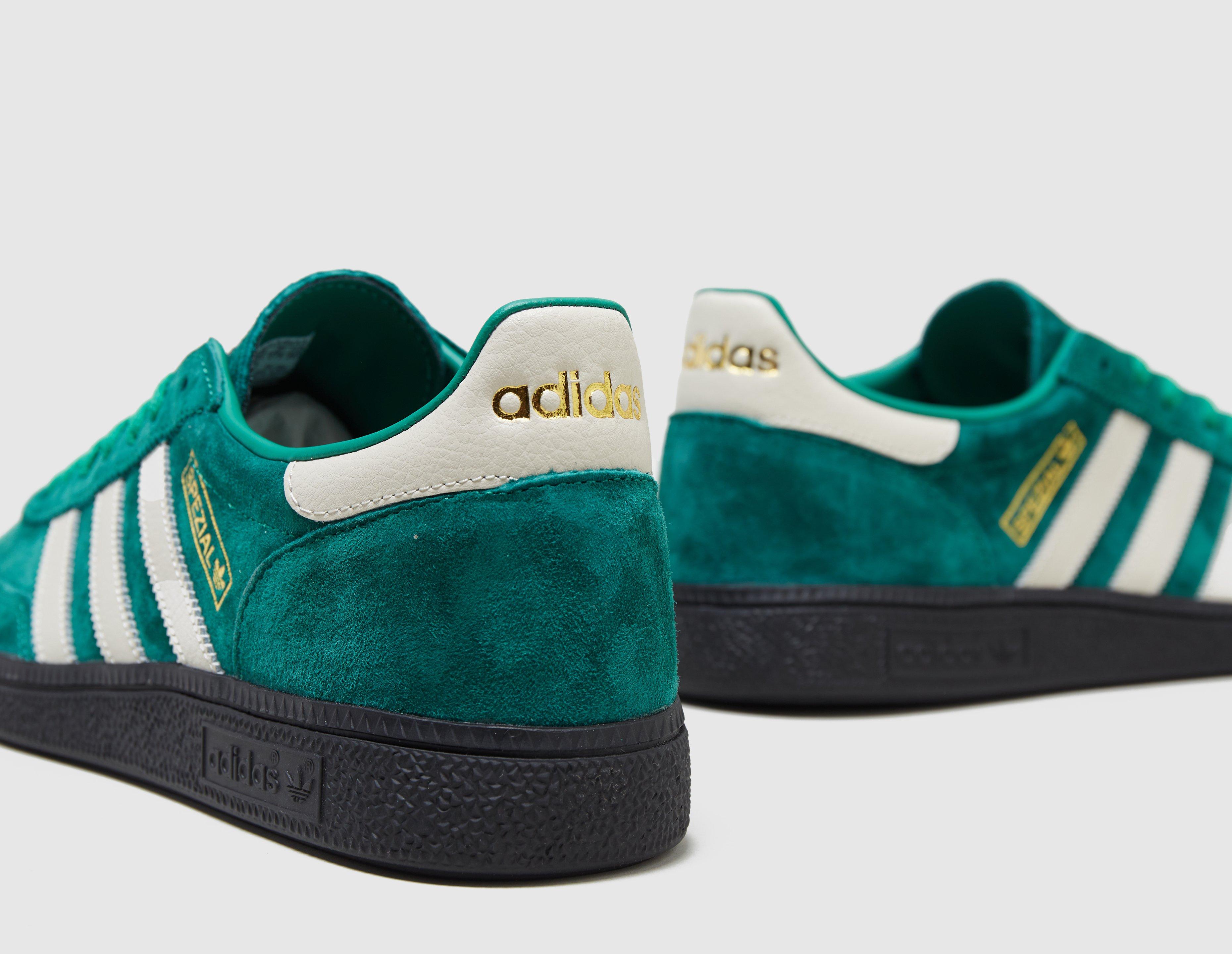 Adidas Originals Handball Spezial Trainers In Green And Burgundy