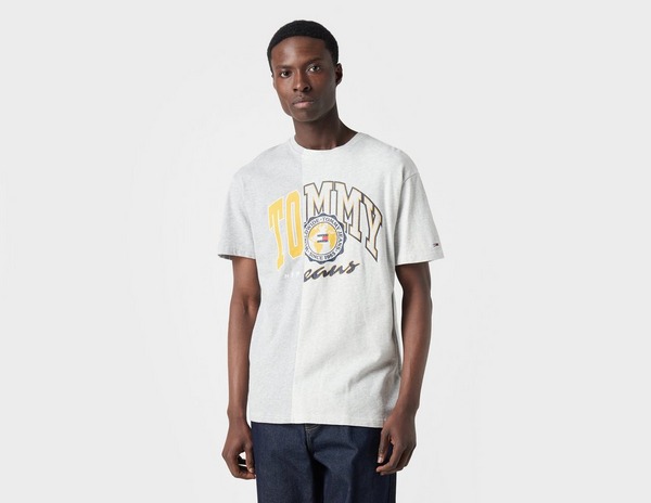 Tommy Jeans Spliced Logo Two Tone T-Shirt