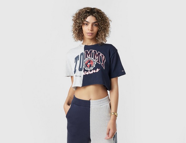 Tommy Jeans Crop College Spliced T-Shirt