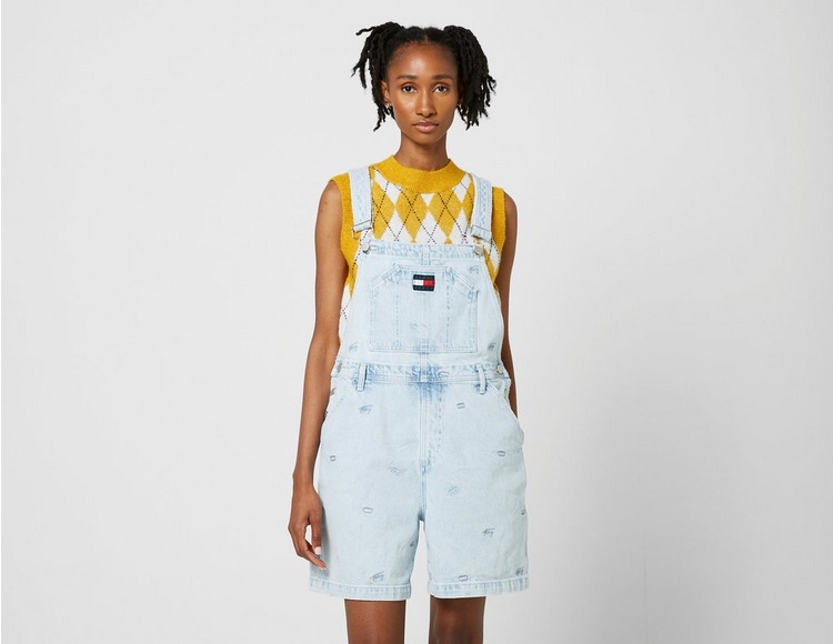 Tommy Jeans Faded Short Dungarees
