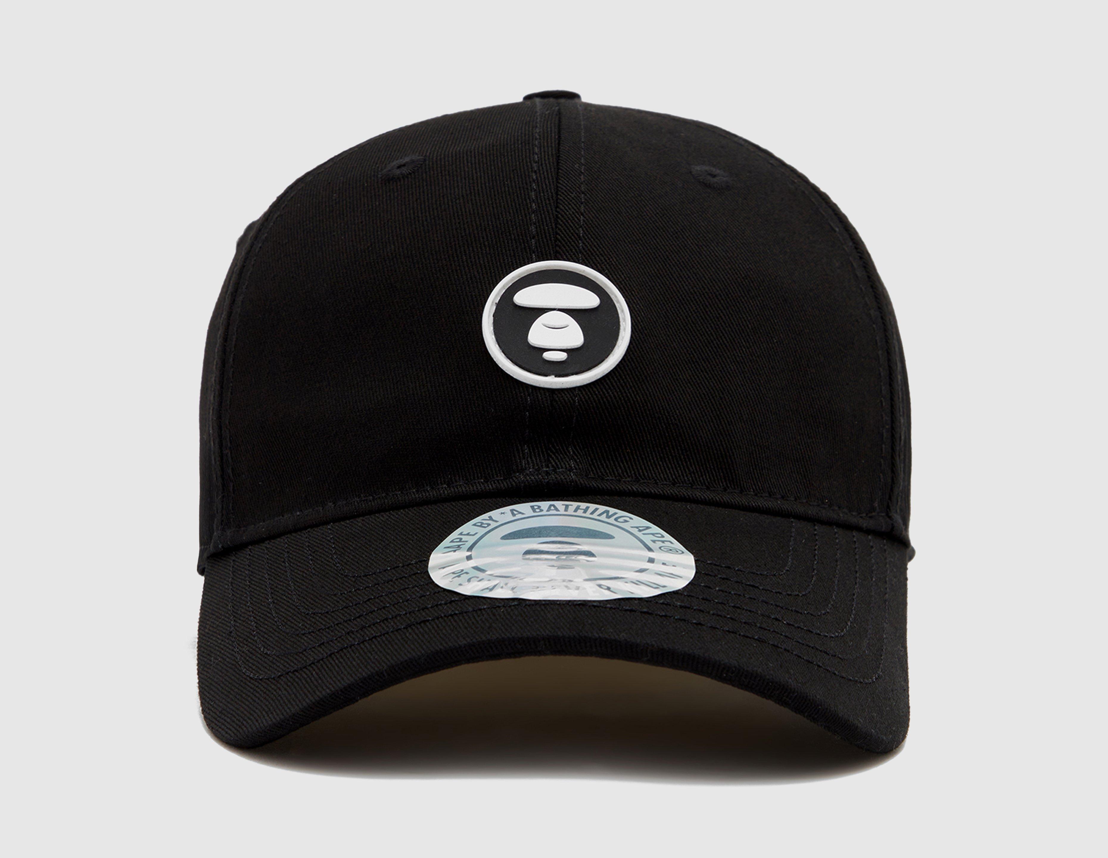 Black AAPE By A Bathing Ape AAPE Badge Cap | New Era NBA and MLB