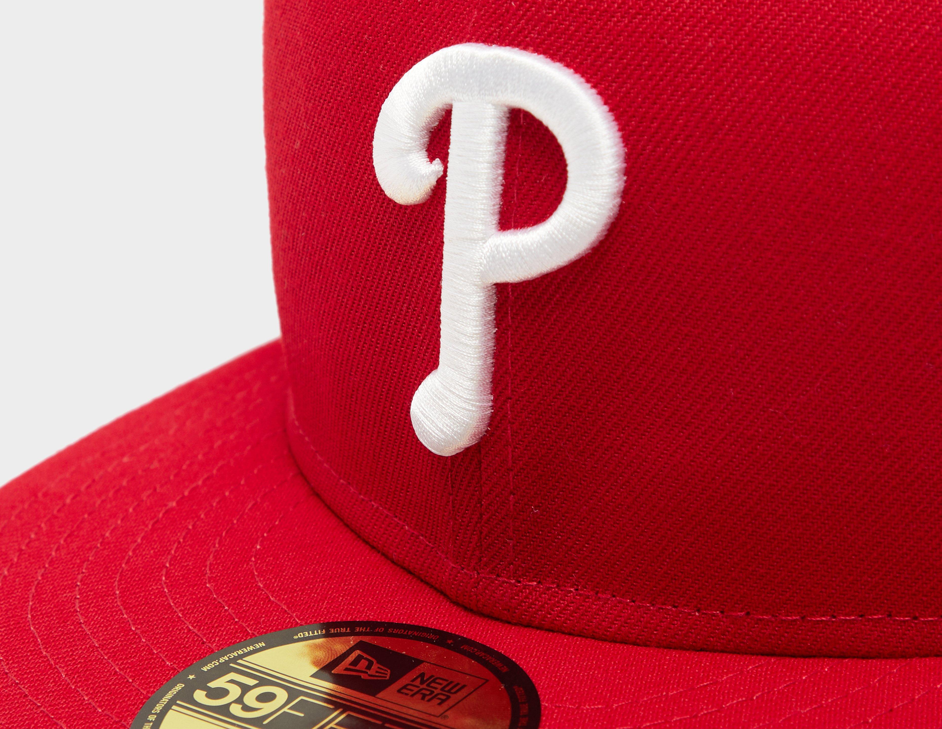 Red New Era Philadelphia Phillies On Field Red 59FIFTY Cap men, Durable  waterproof leather upper with an abrasion-resistant heel cap men