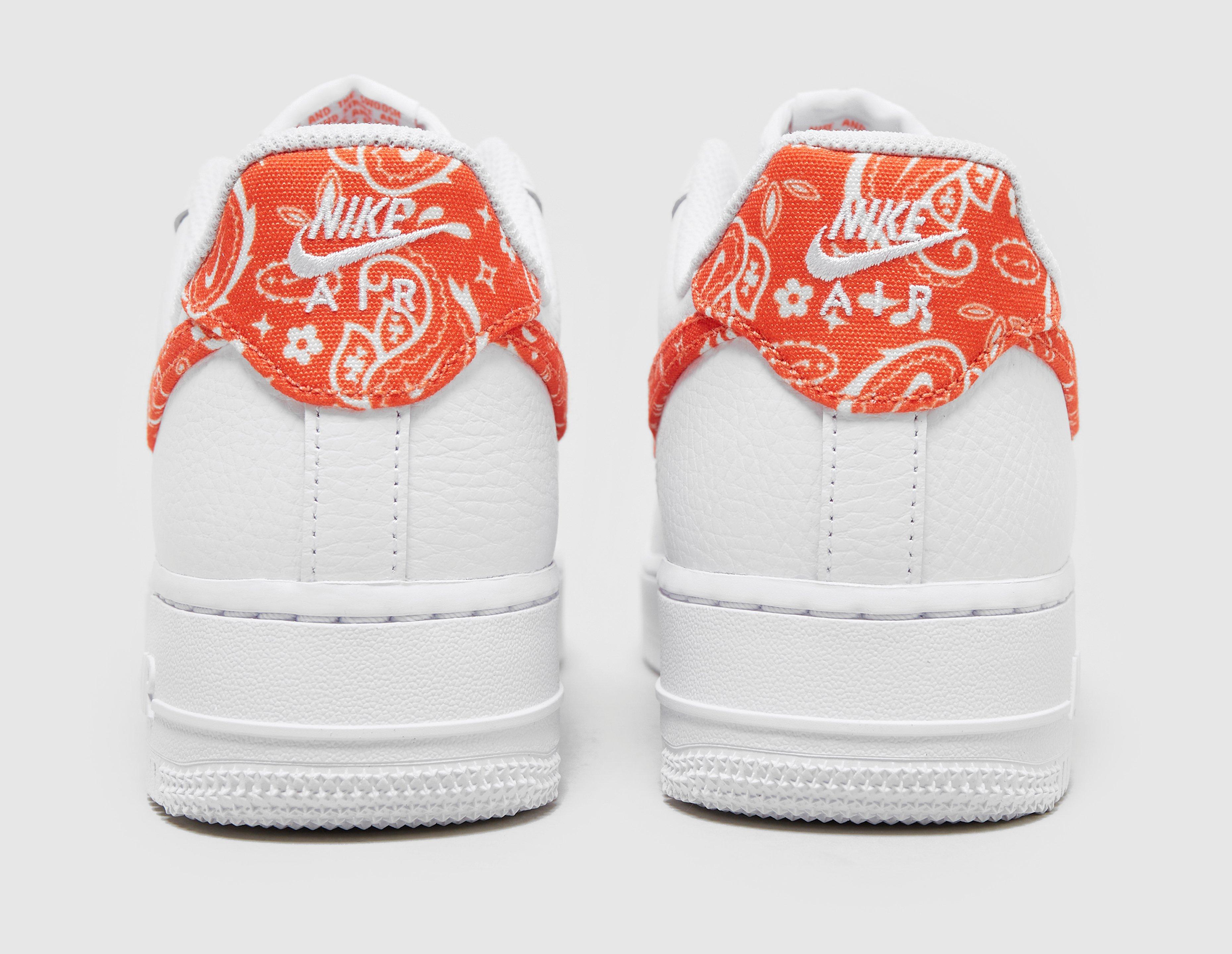 orange polka dot air force 1