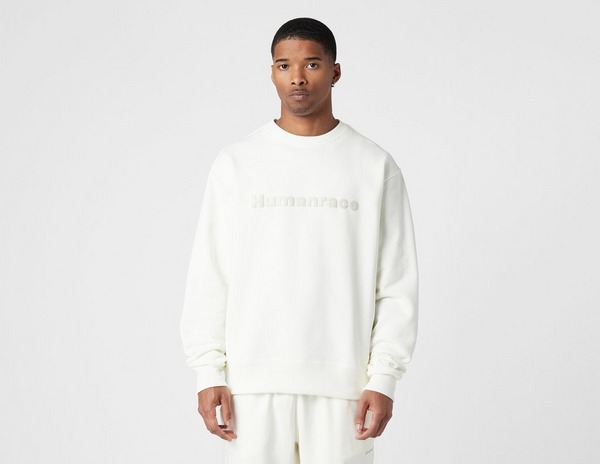 adidas Originals x Pharrell Williams Basics Crew Sweatshirt Blanco | size?