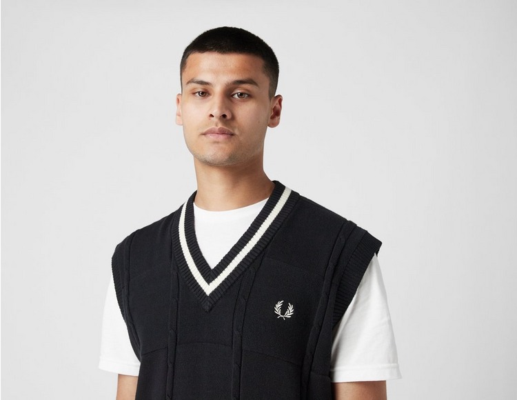 Fred Perry CABLE KNIT TANK VEST