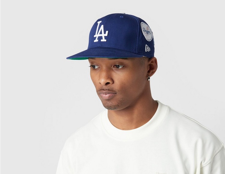 Edelsteen Extra Defecte Blue New Era LA Dodgers Cooperstown Patch 59FIFTY Fitted Cap | Hotelomega?  | Jordan Holiday Ugly Sweater Beanie Hats