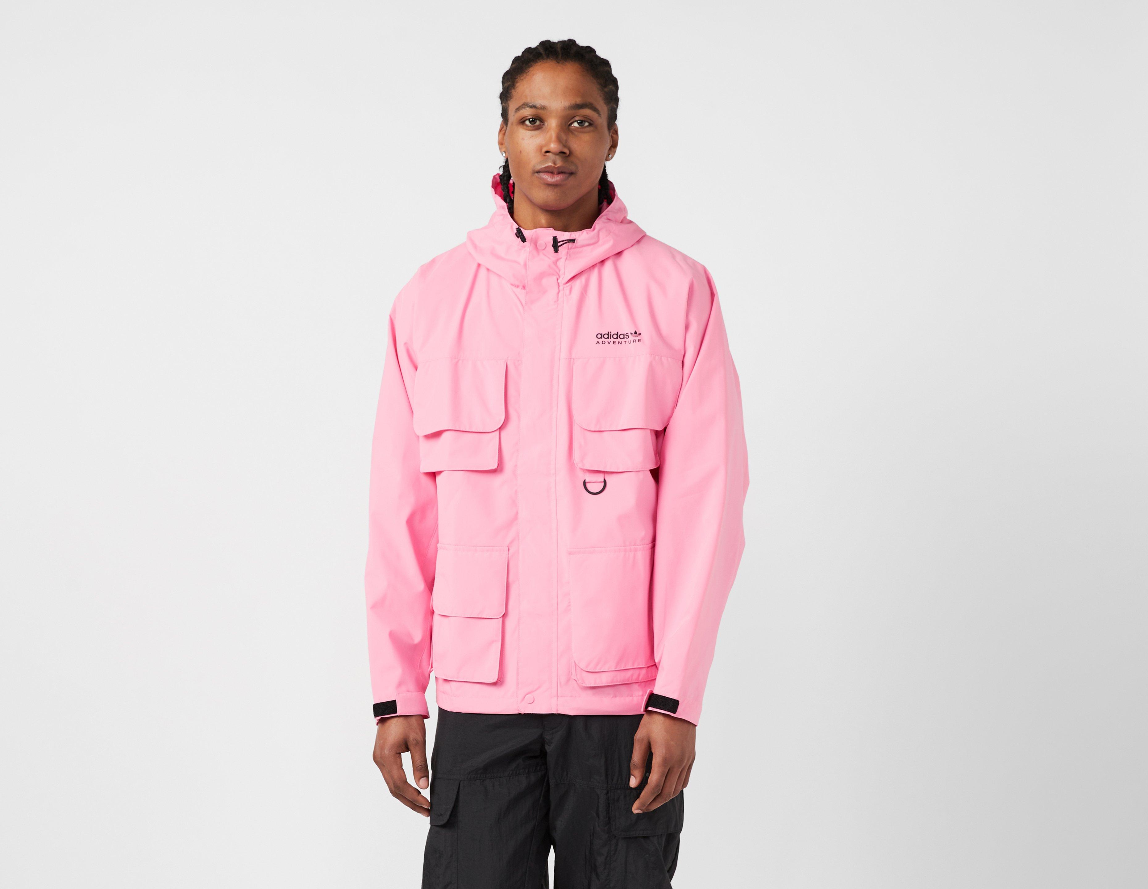 Adidas pink shop jacket men's