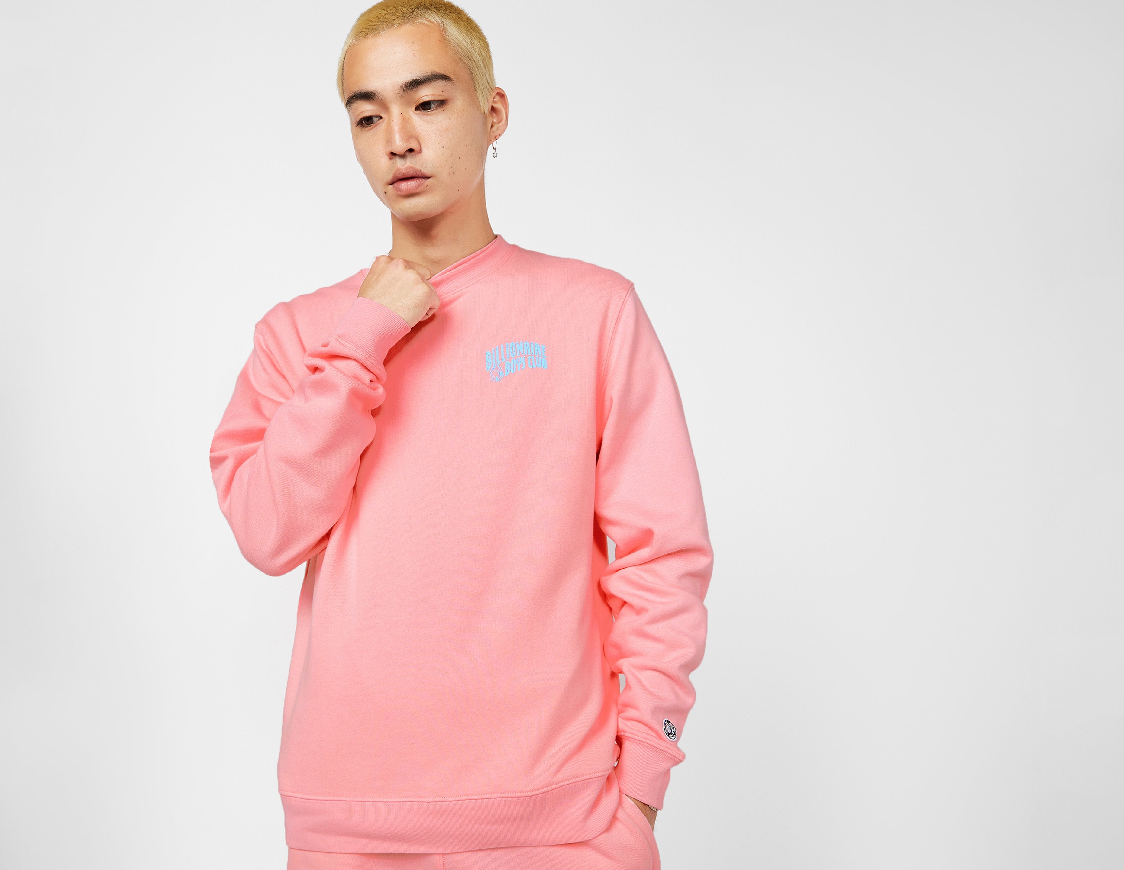 Pink Billionaire Boys Club Small Arch Logo Crew Neck Sweatshirt | size?
