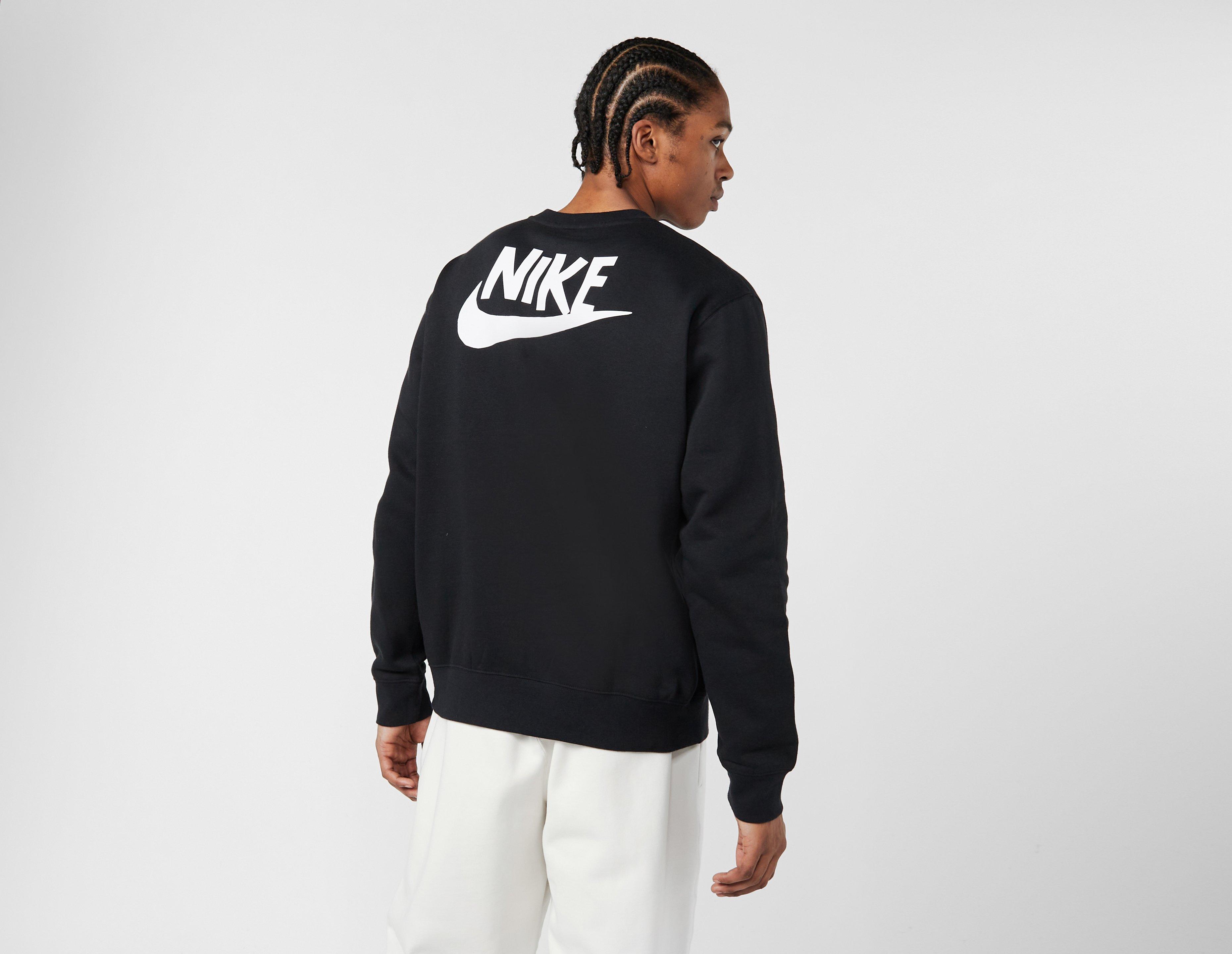 Alegaciones Matrona Usual Nike Sportswear Fleece Crew Neck Sweatshirt en Negro | size? España