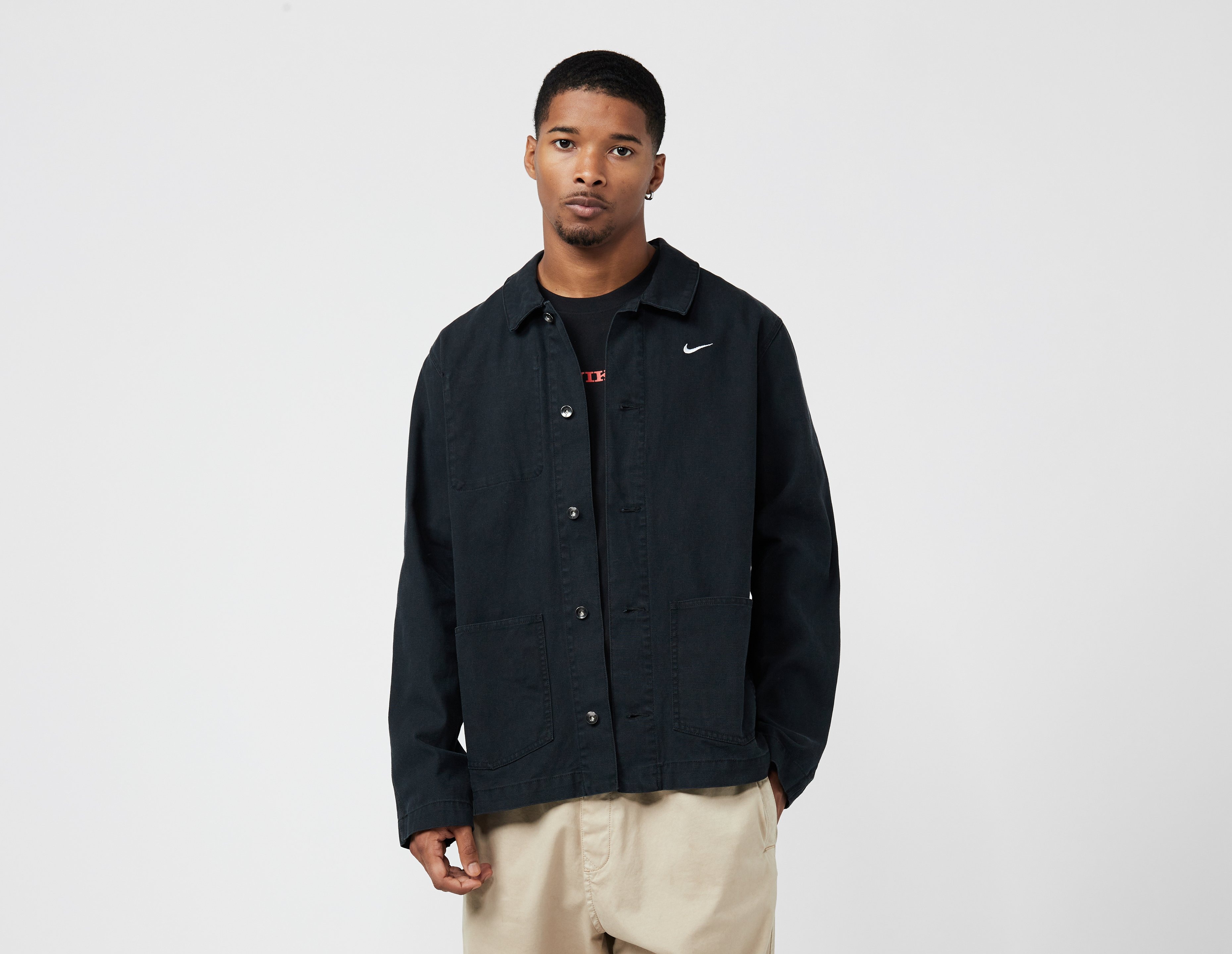 Black Nike Life Unlined Chore Jacket | size?