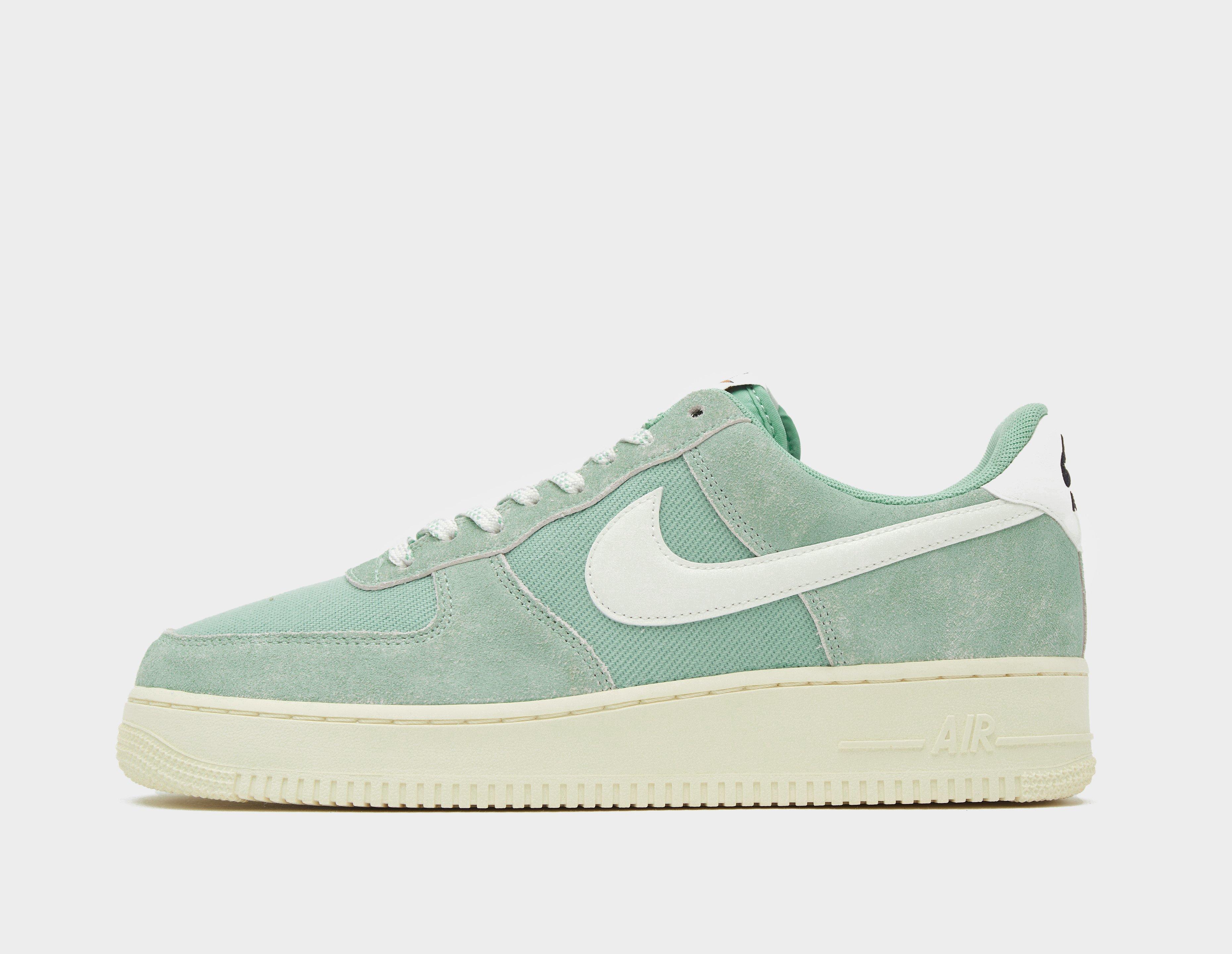 mint green suede air force 1