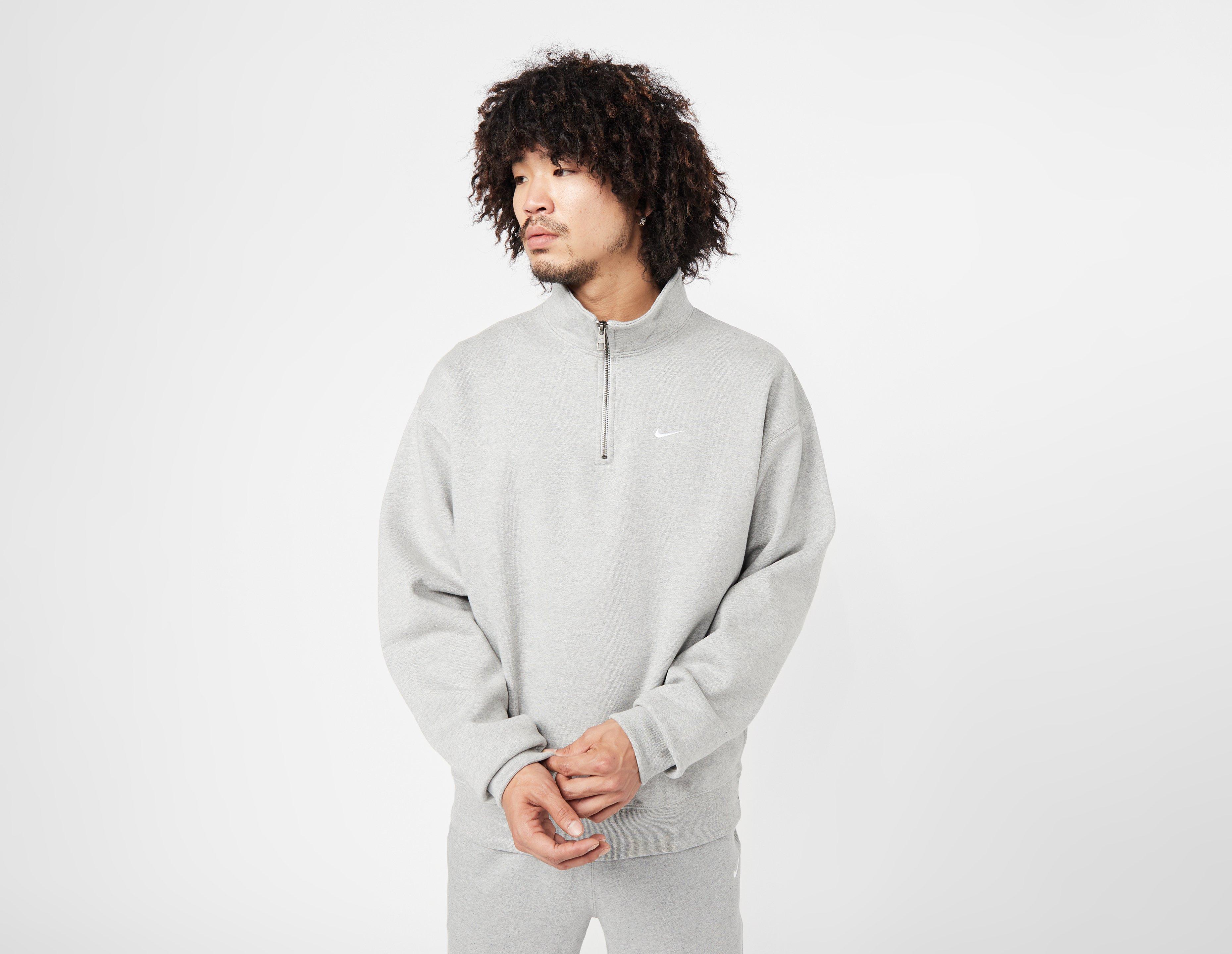 Grey Nike NRG Premium Essentials Quarter Zip Sweatshirt