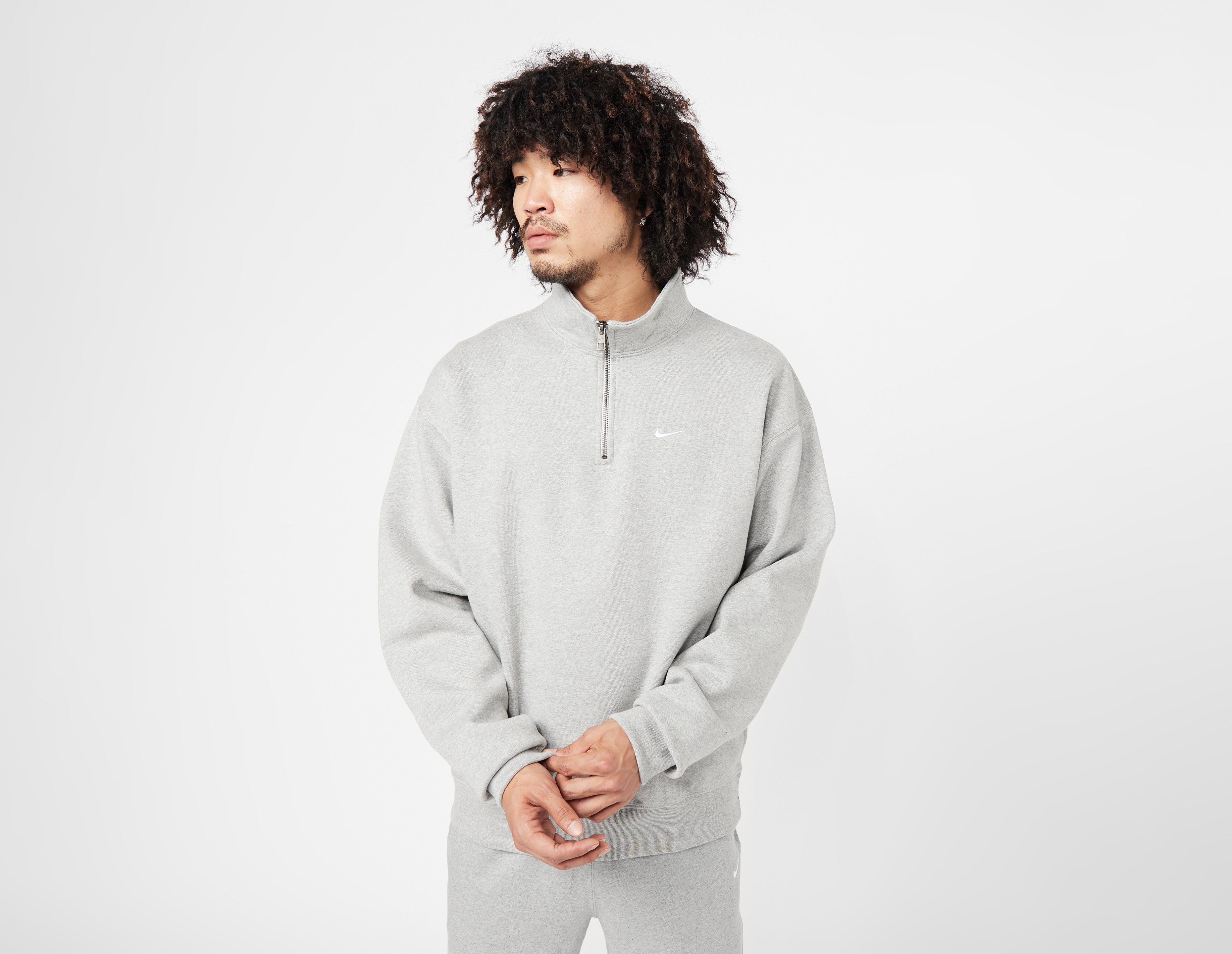 Grey Nike NRG Premium Essentials Quarter Zip Sweatshirt | size?