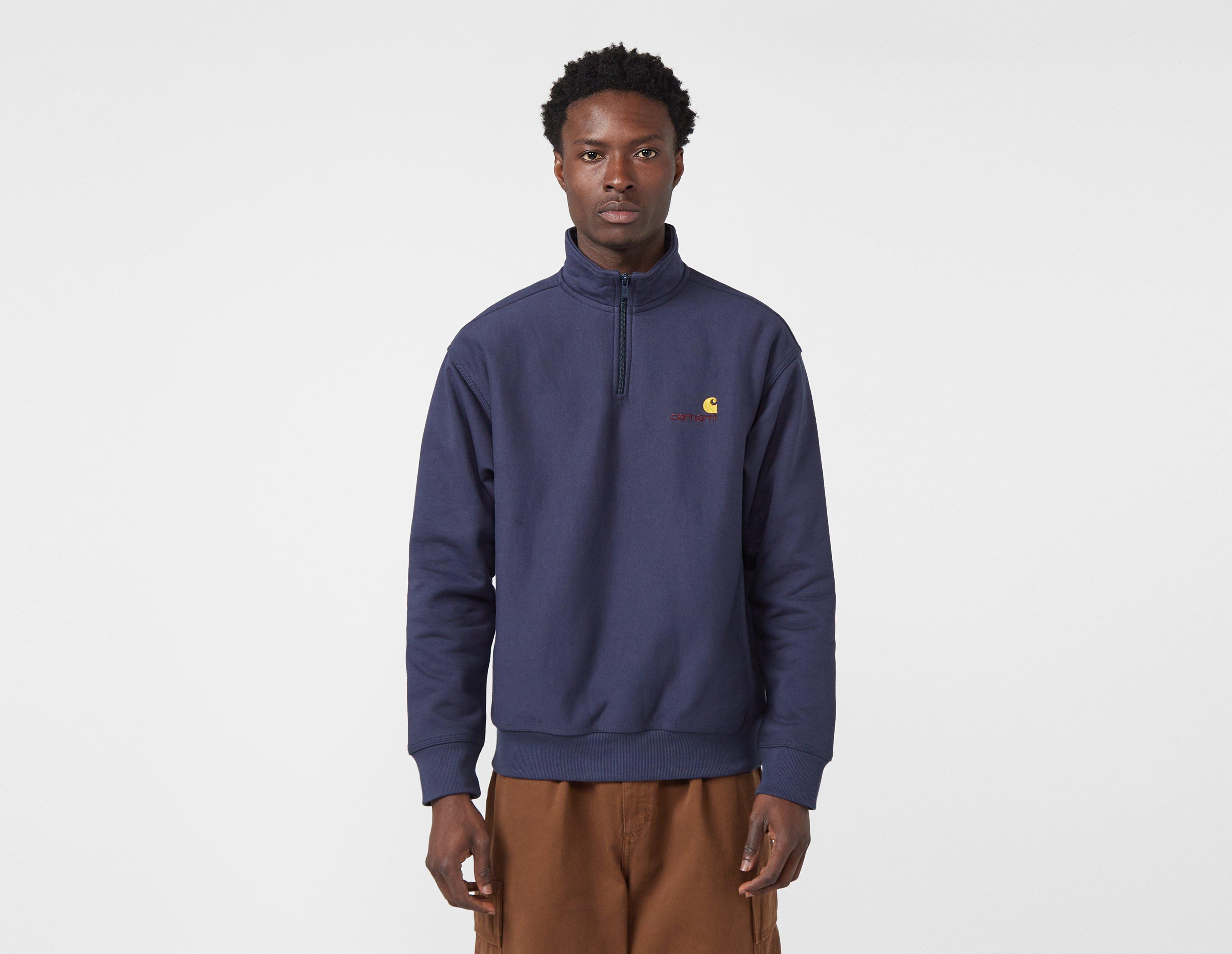 Carhartt wip sweat discount american script half zi