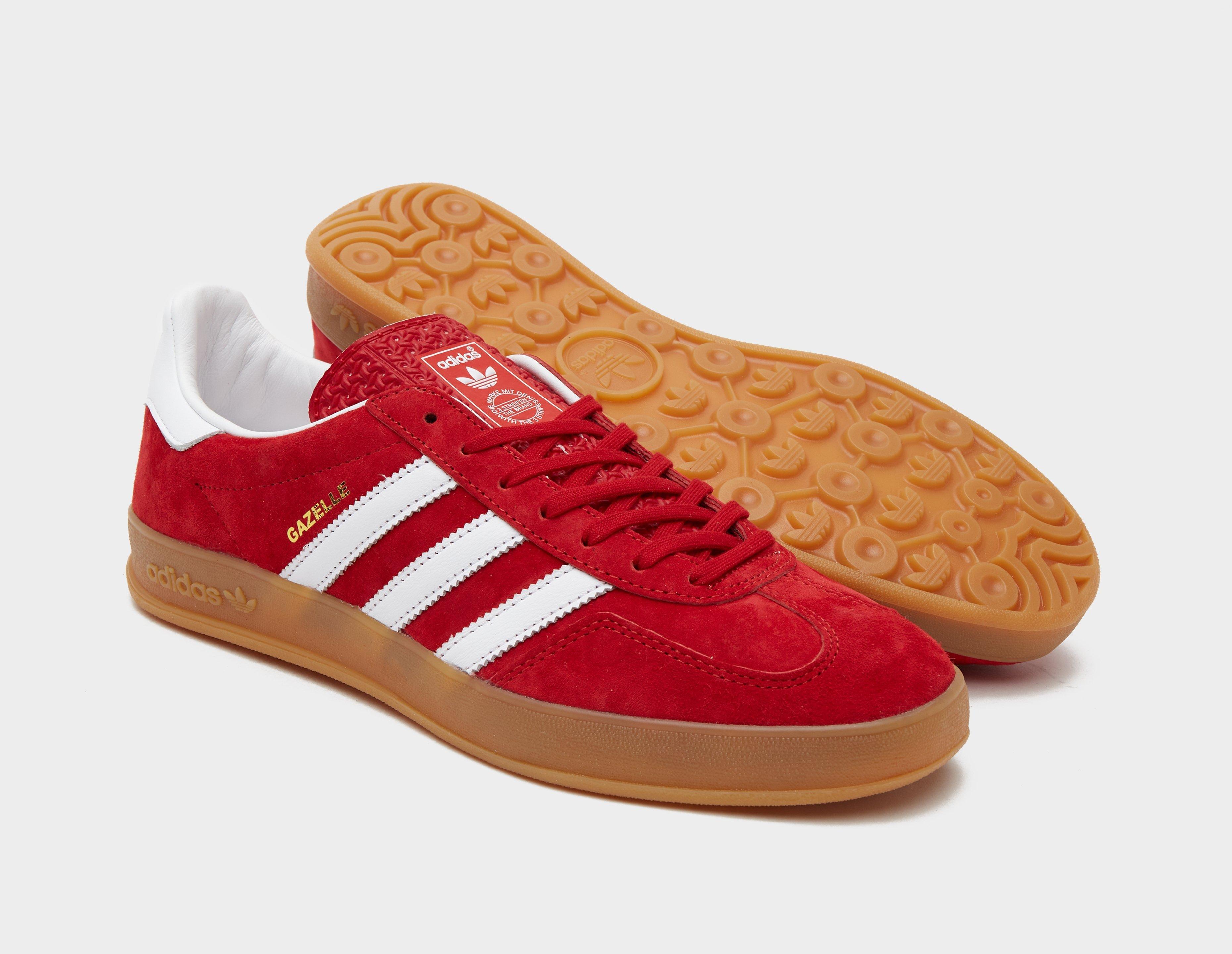 Zapatillas de deporte rojas con suela de goma Gazelle Indoor de adidas  Originals