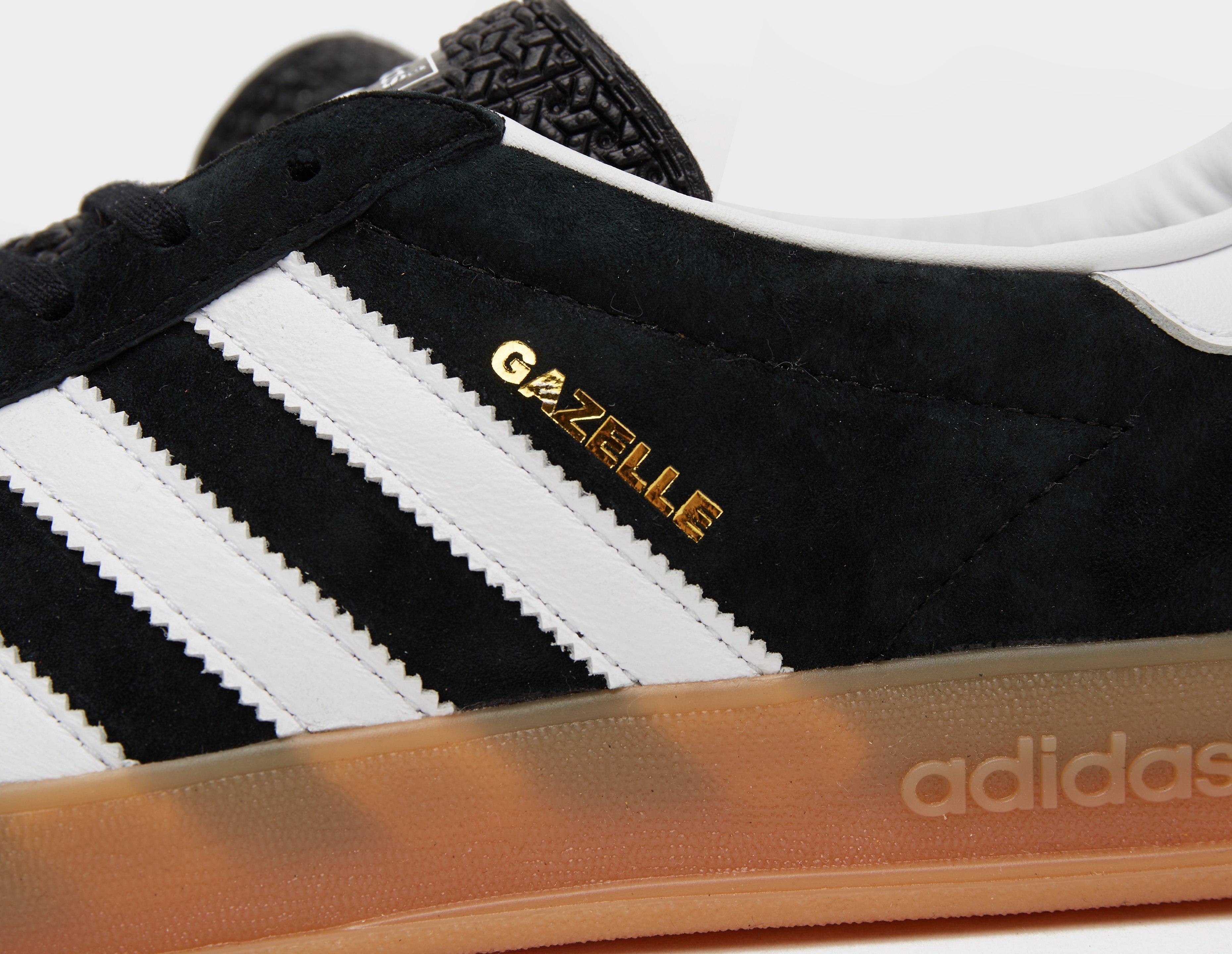 Adidas gazelle best sale indoor black