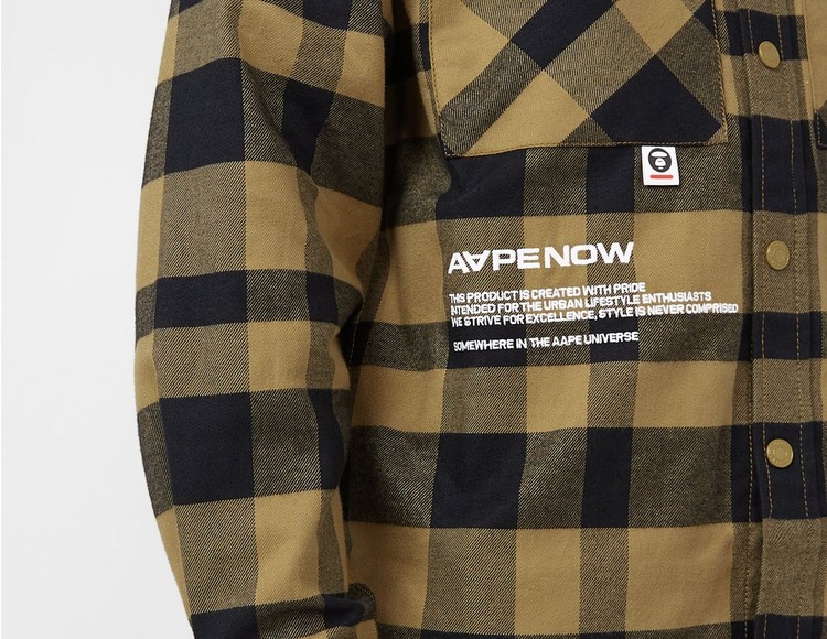 AAPE By A Bathing Ape Badge Check WIP shirt