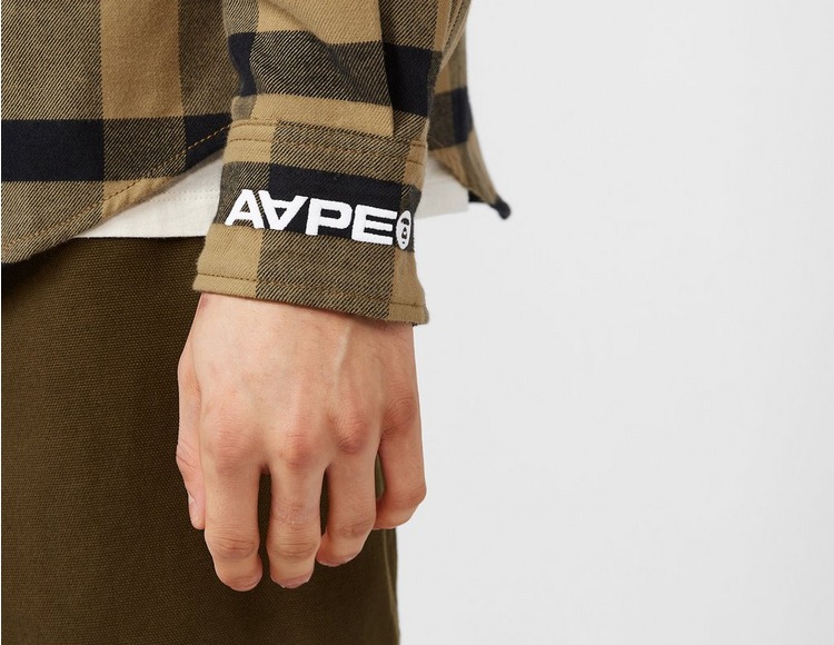 AAPE By A Bathing Ape Badge Check WIP shirt