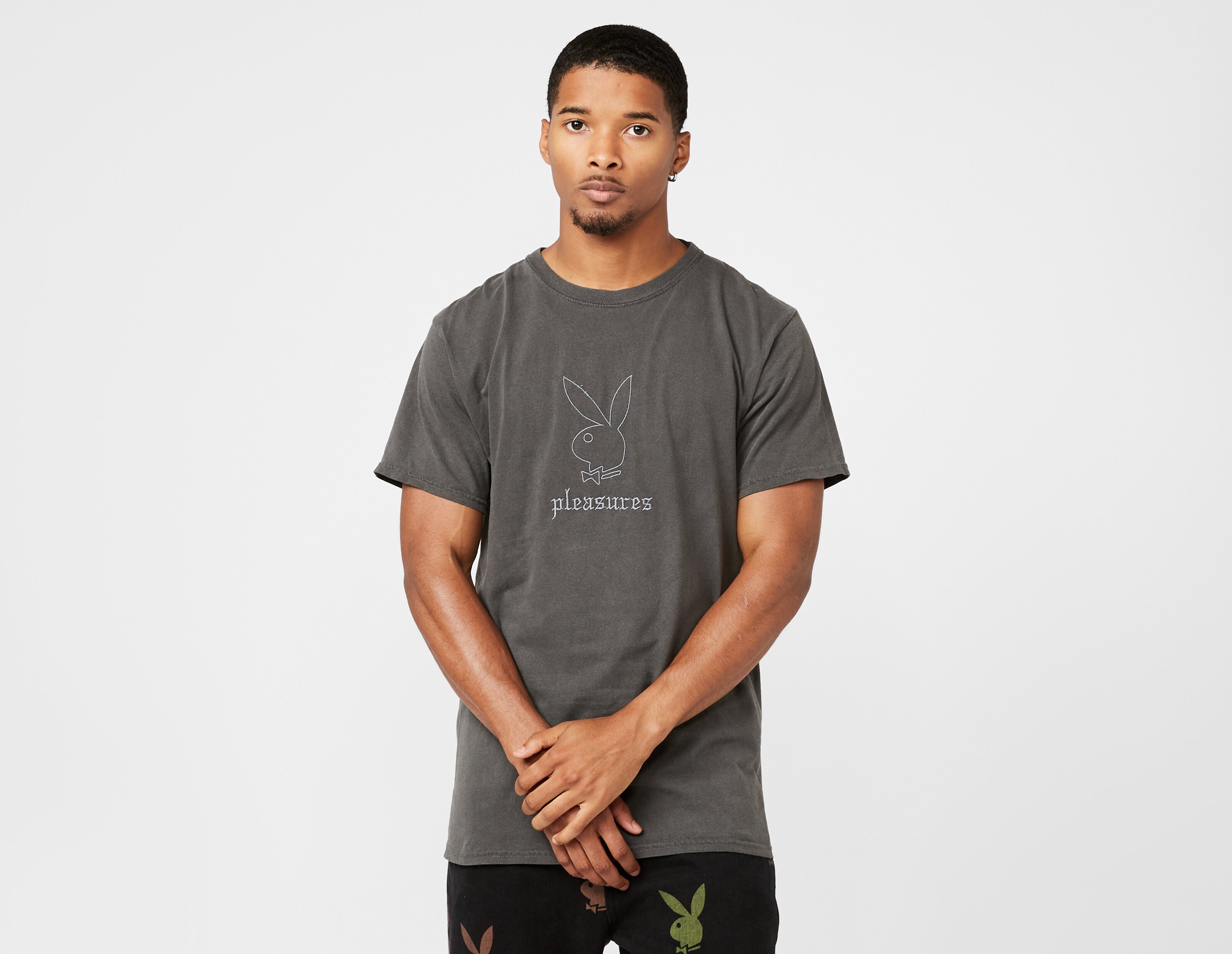 Pleasures x Playboy Entertainment Pigment Dye T-Shirt - size? Ireland Pleasures x Playboy Entertainment Pigment Dye T-Shirt - size? Ireland
