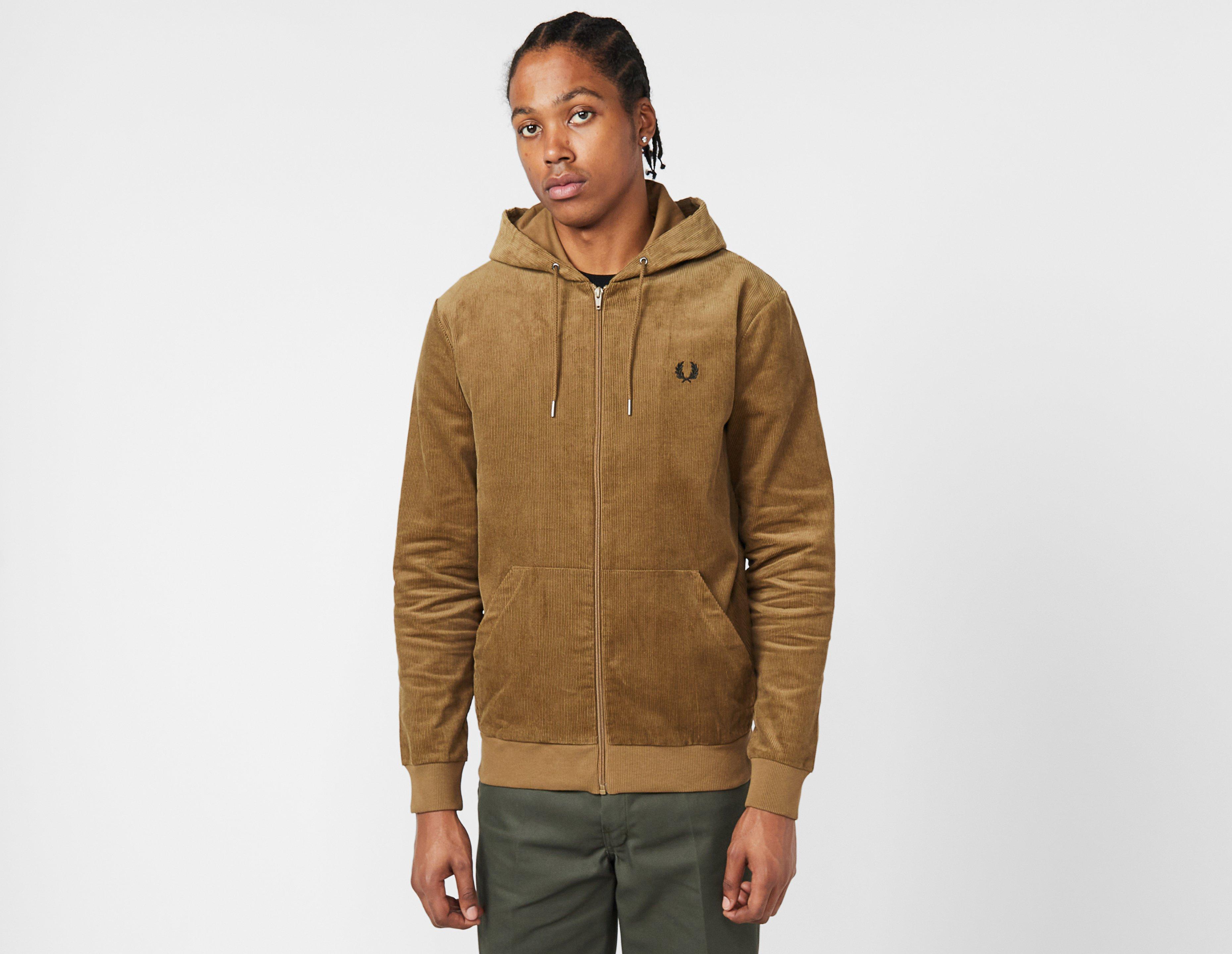 Classicfuncenter? | Brown Fred Perry Cord Hooded Track Jacket