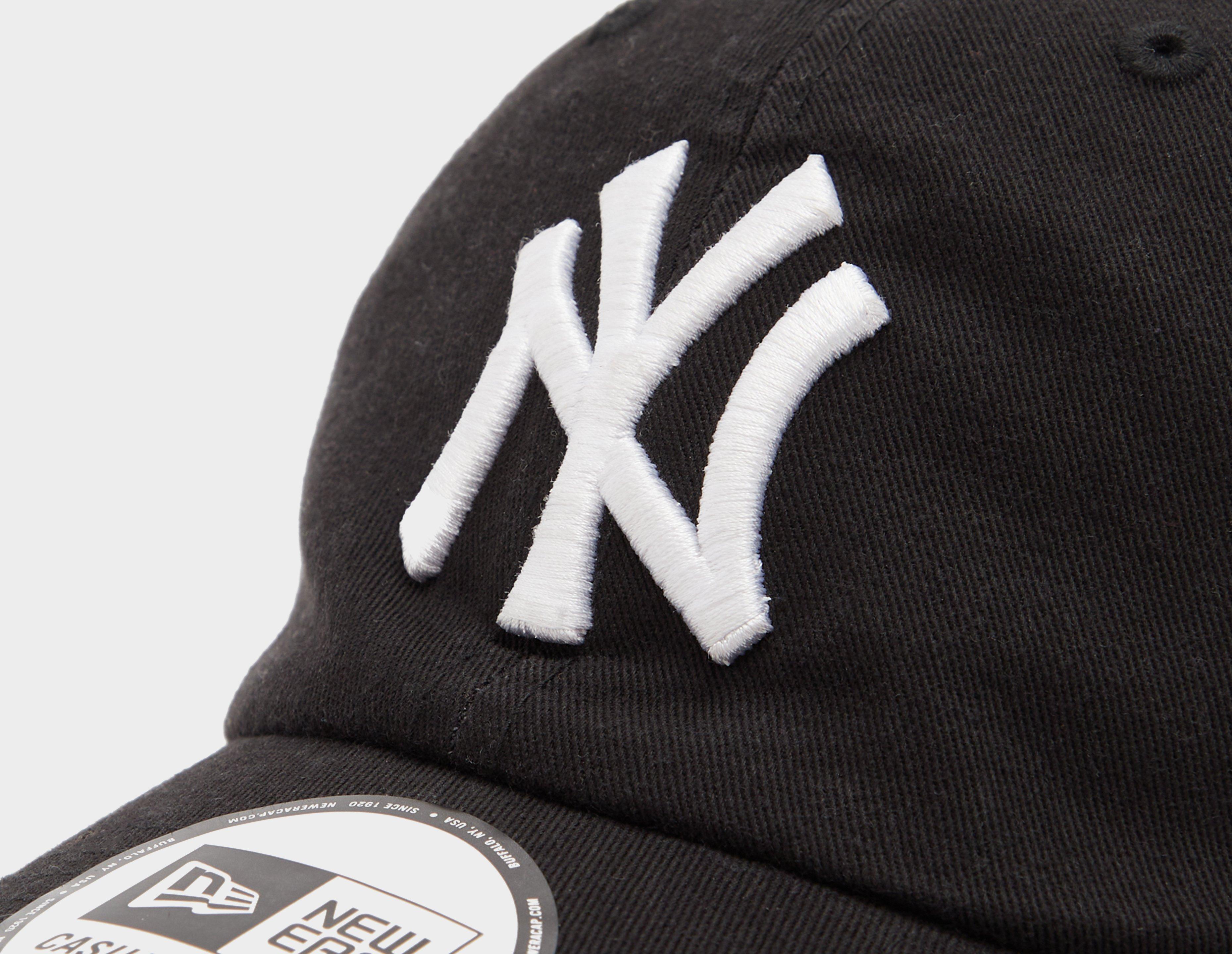 signature stripe trim cotton baseball cap | Black New Era New York