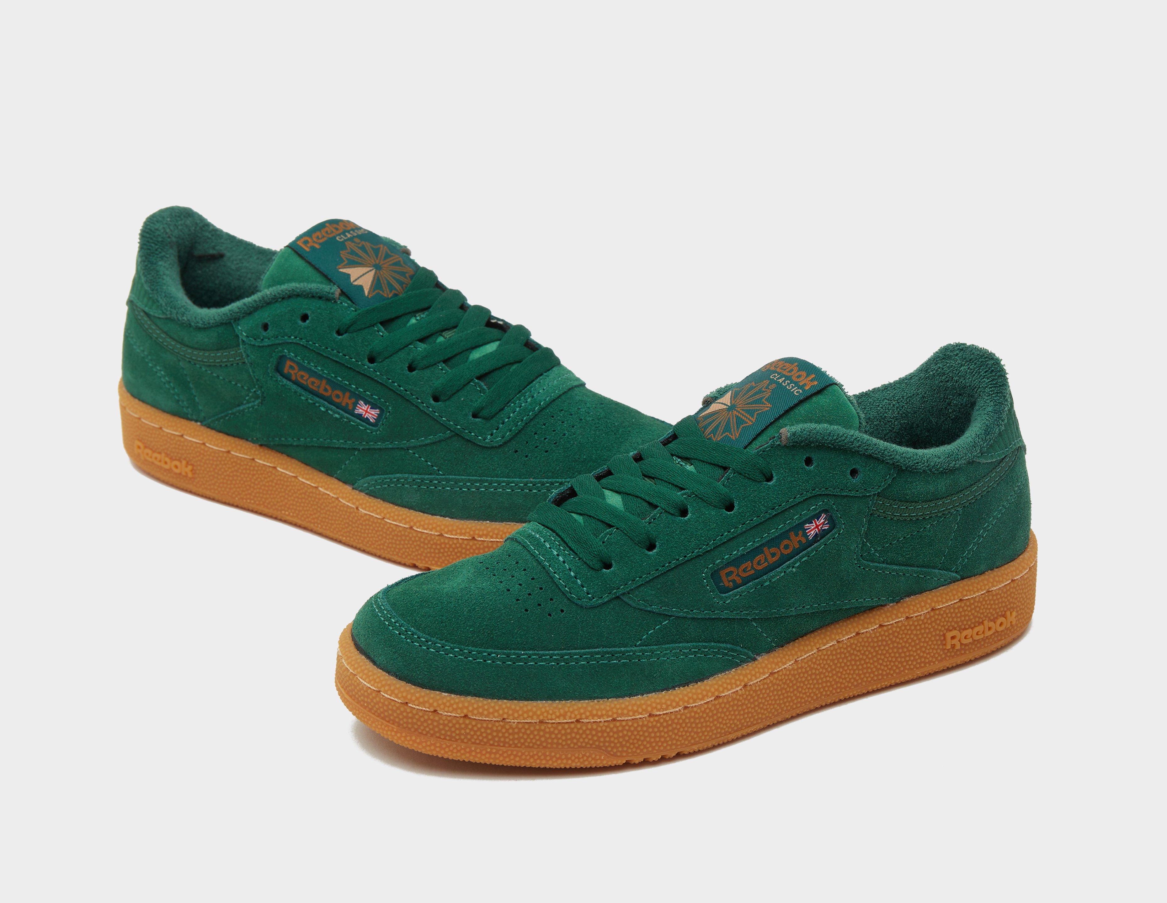 Green reebok cheap club c