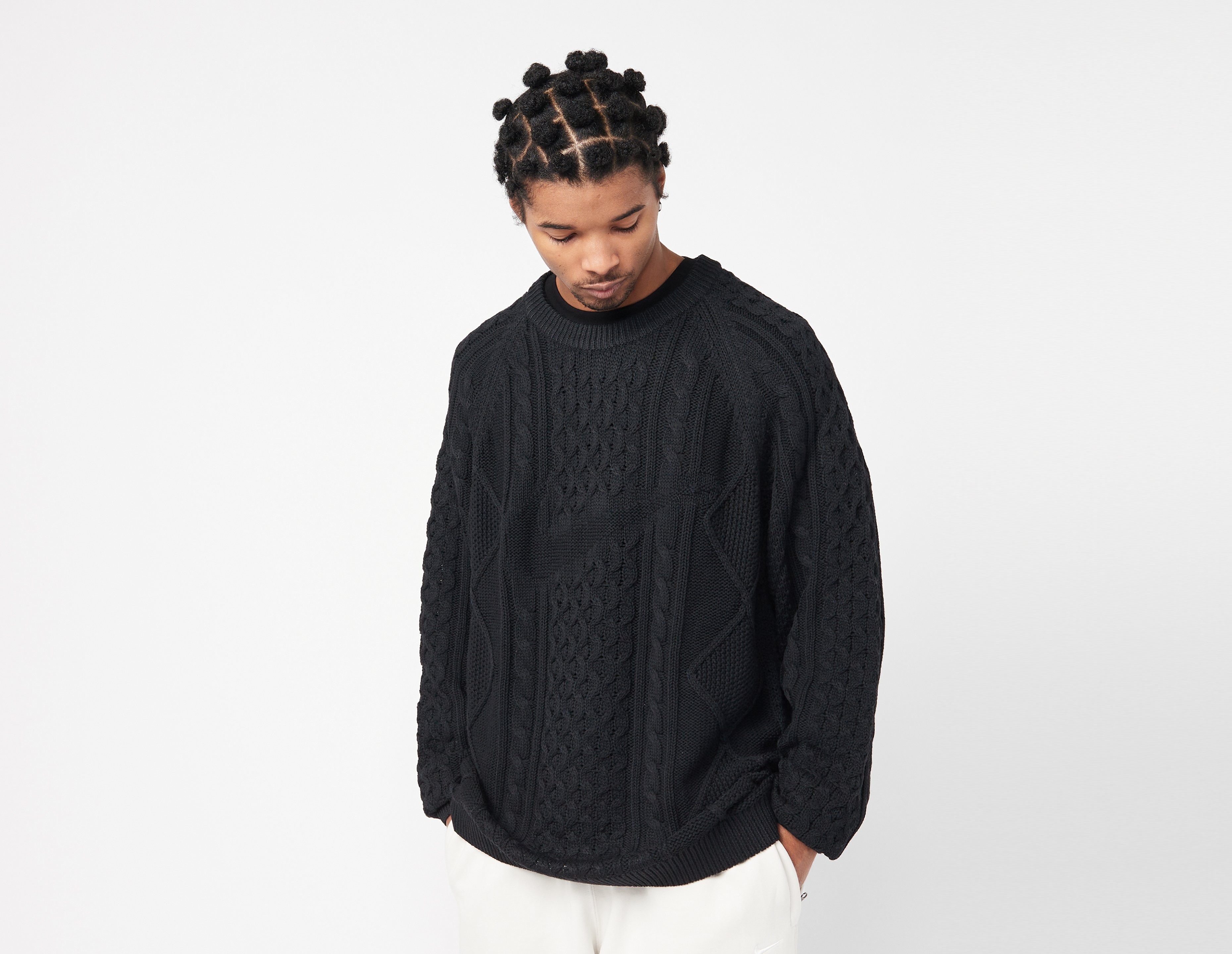 nike cableknit sweater